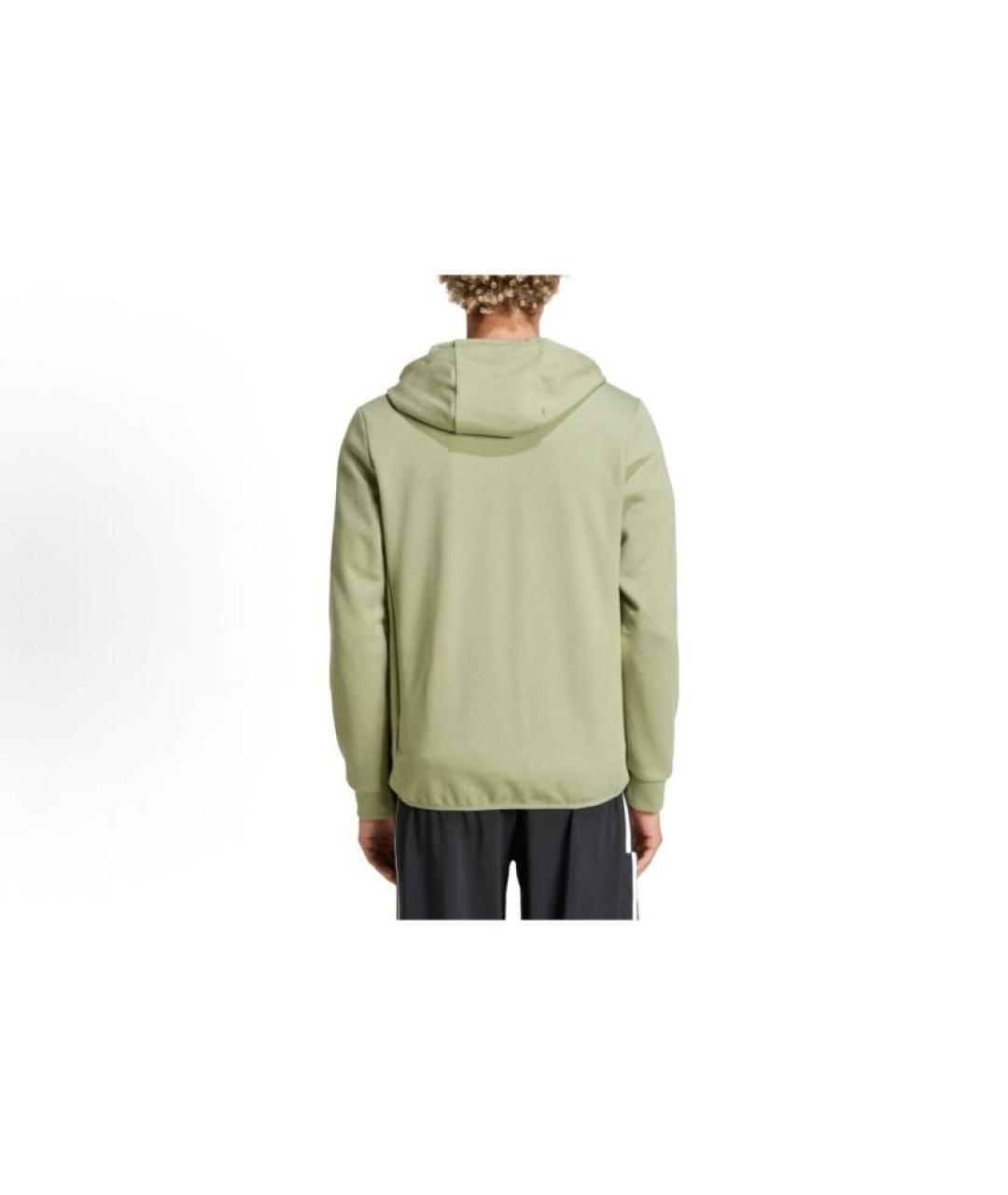 ADIDAS Зеленая полиэстеровая куртка, фото 3