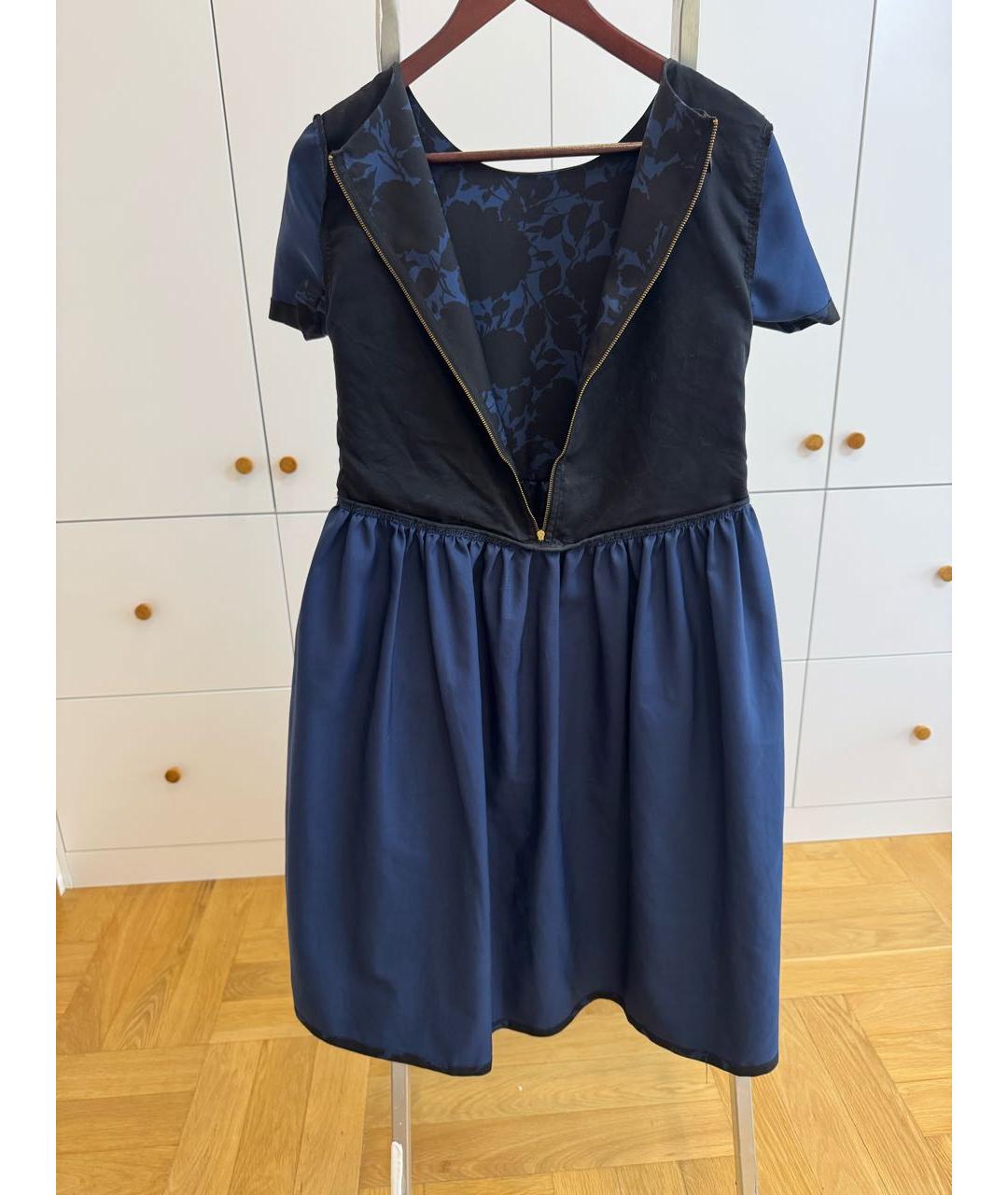 MARC BY MARC JACOBS Темно-синее полиэстеровое повседневное платье, фото 3