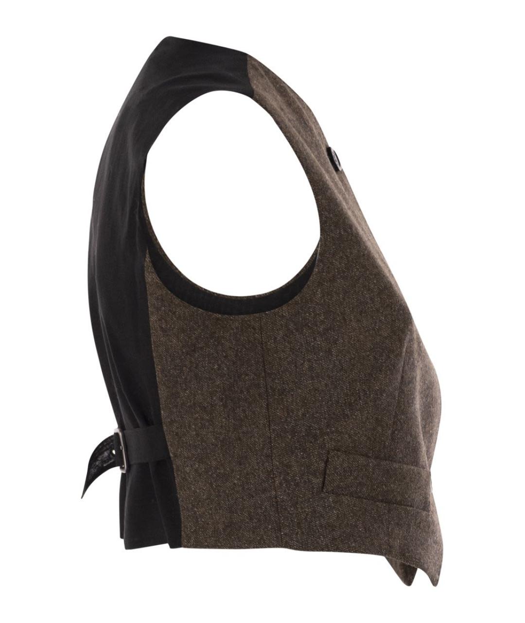 MAX MARA Коричневый шерстяной жакет/пиджак, фото 3