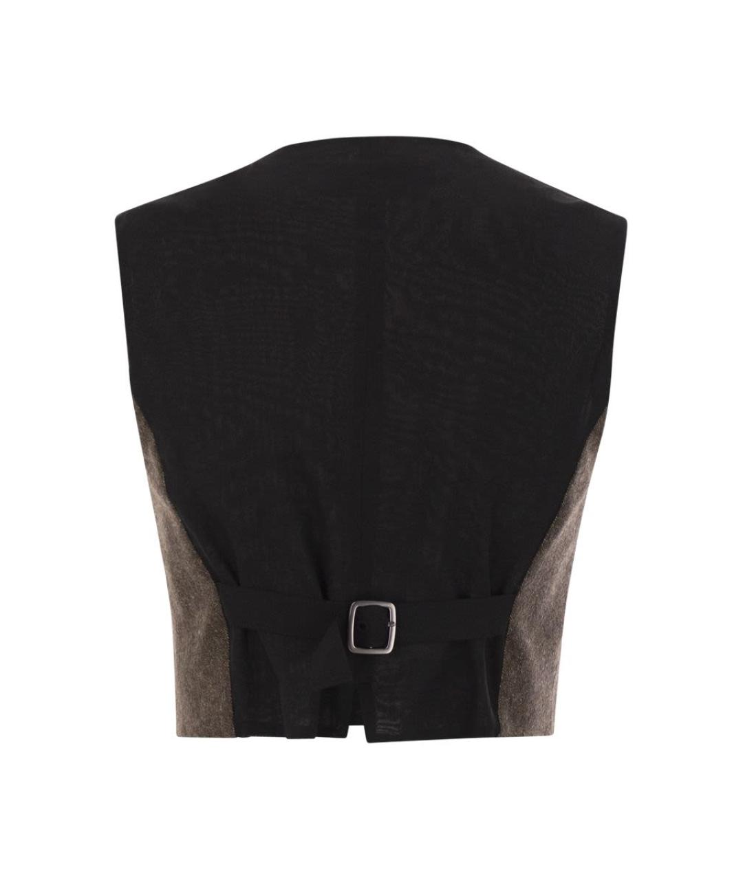 MAX MARA Коричневый шерстяной жакет/пиджак, фото 2