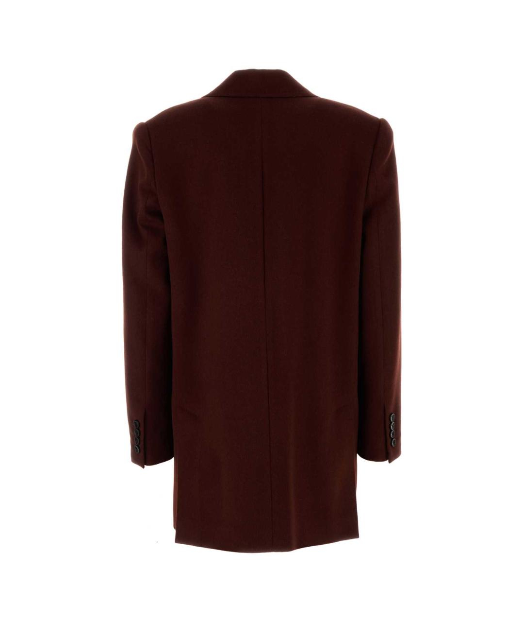 MAX MARA Бордовый шерстяной жакет/пиджак, фото 2