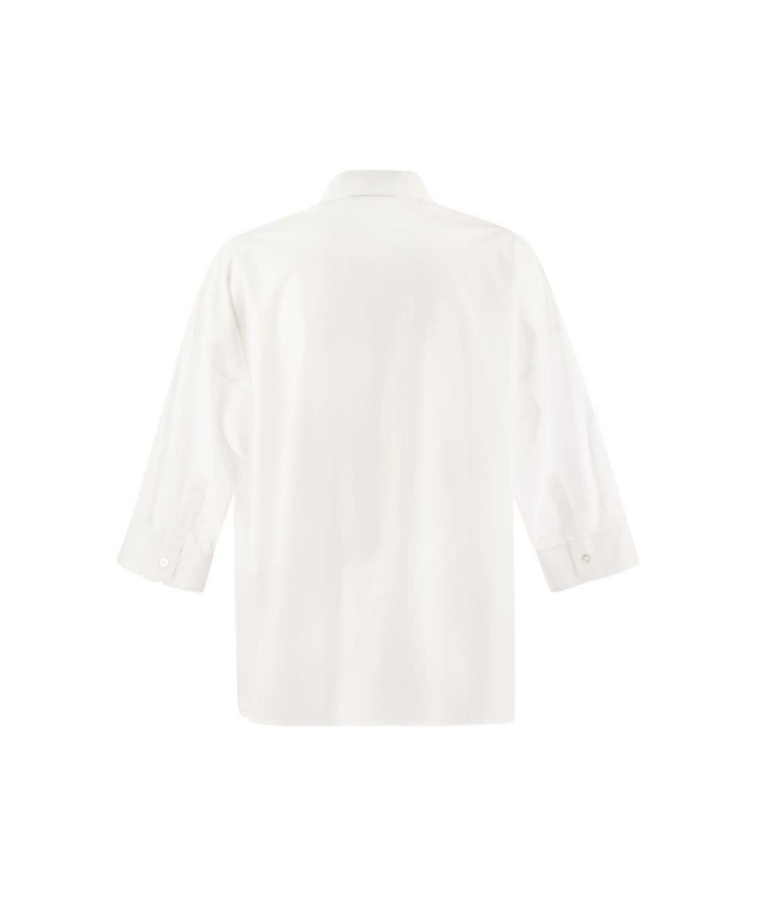 WEEKEND MAX MARA Белая хлопковая рубашка, фото 2