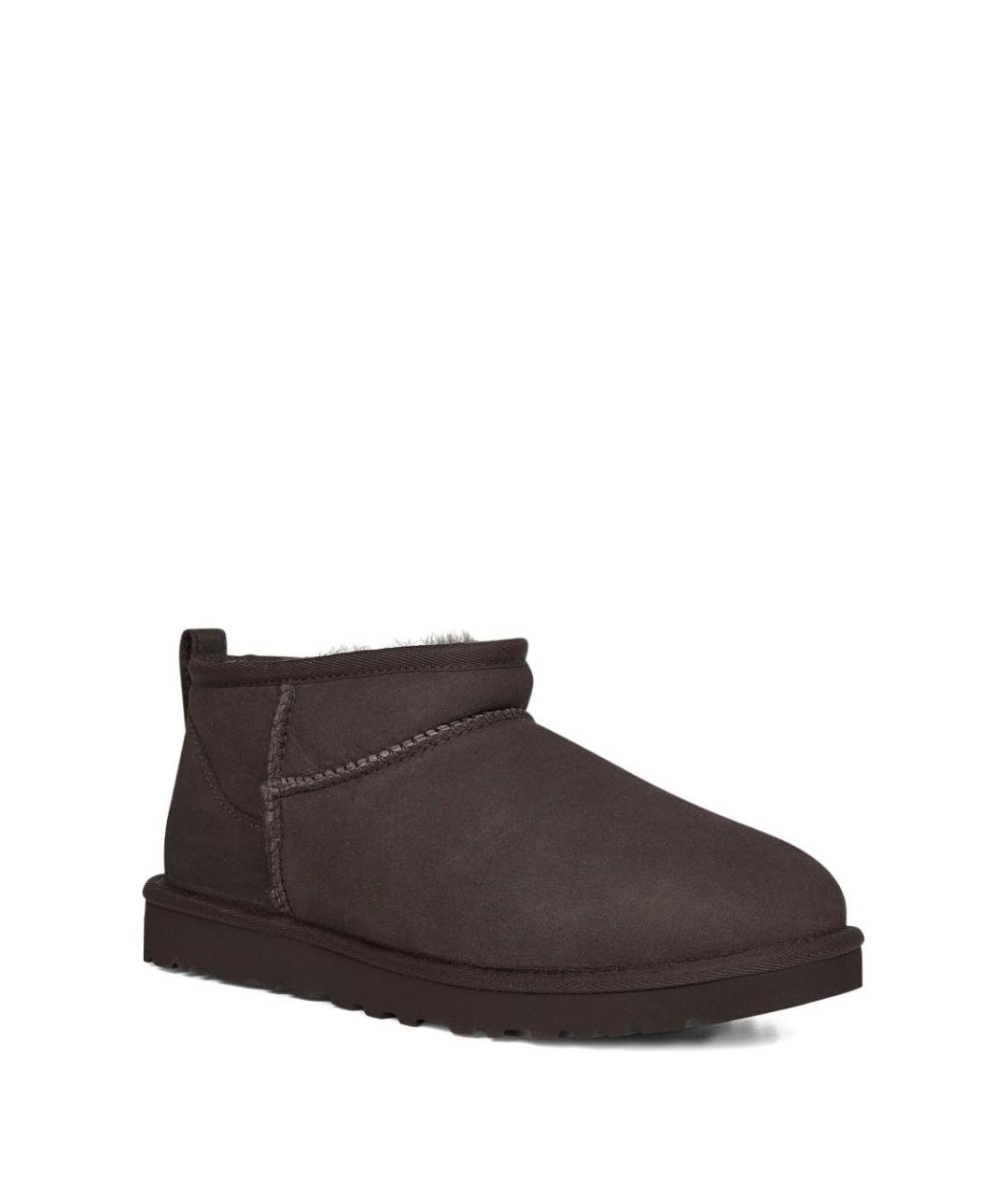 UGG AUSTRALIA Коричневые замшевые низкие ботинки, фото 3