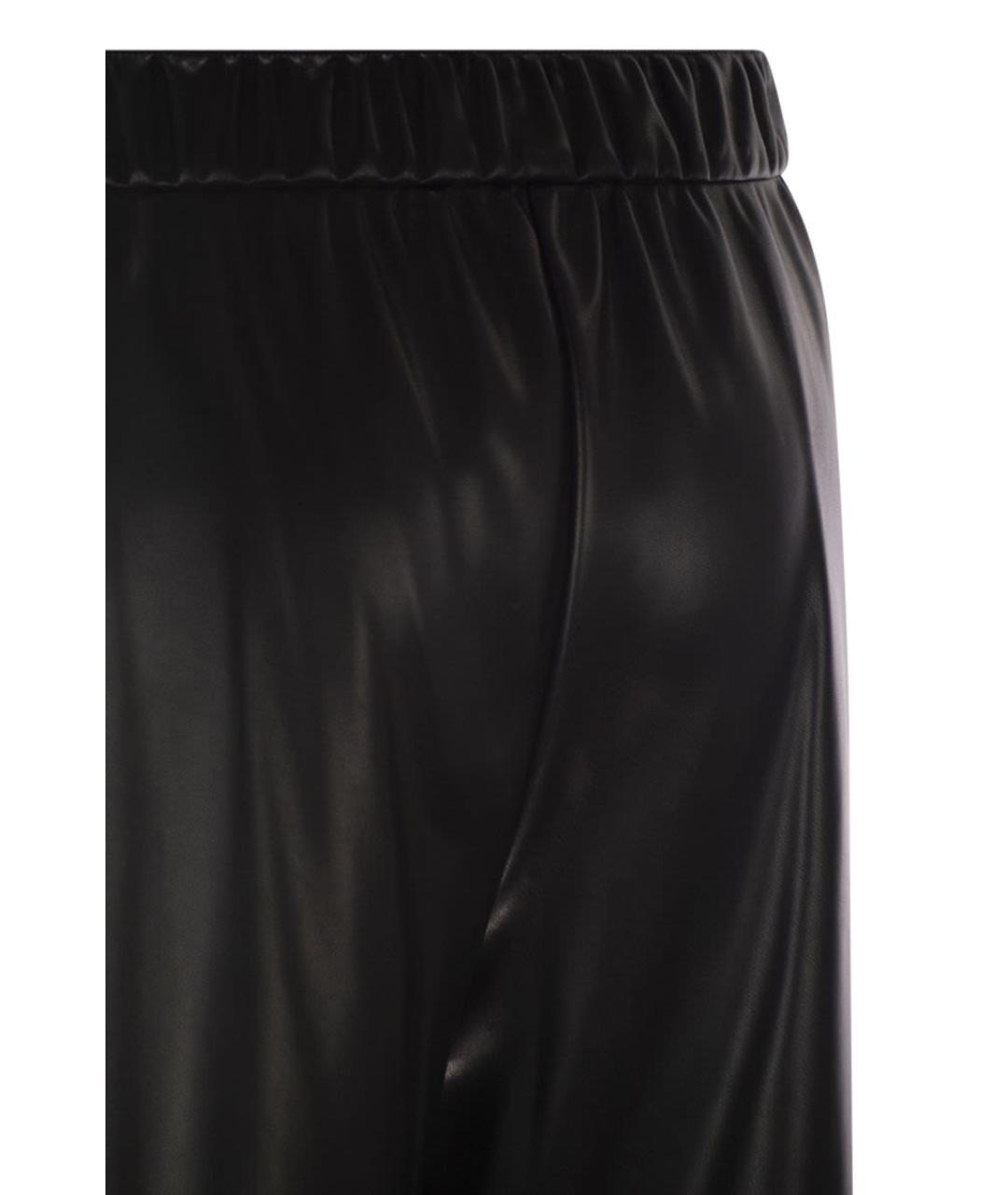 'S MAX MARA Черные полиэстеровые прямые брюки, фото 4