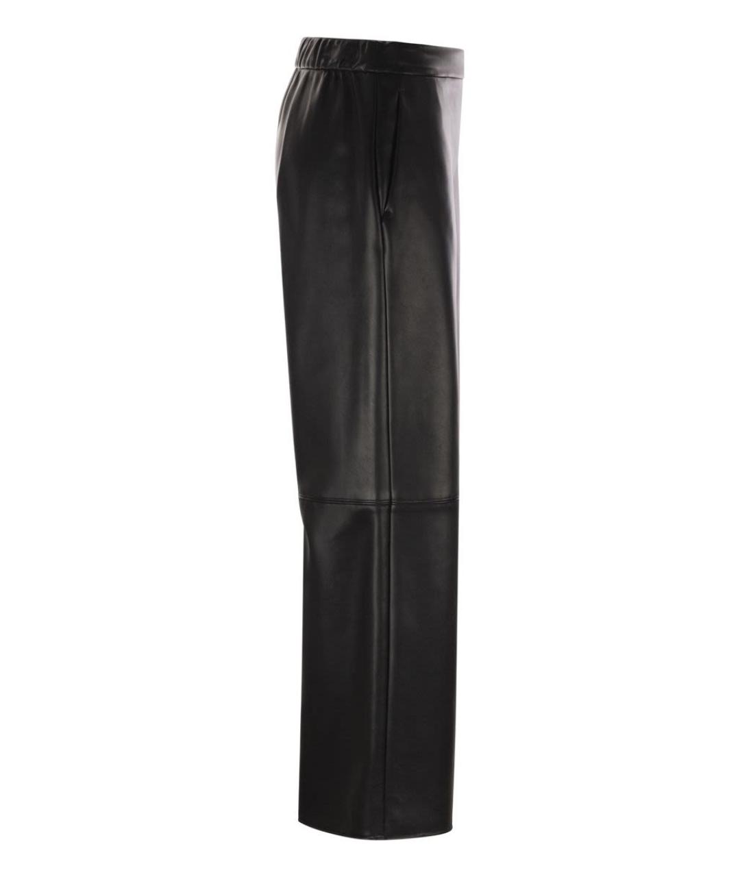 'S MAX MARA Черные полиэстеровые прямые брюки, фото 3
