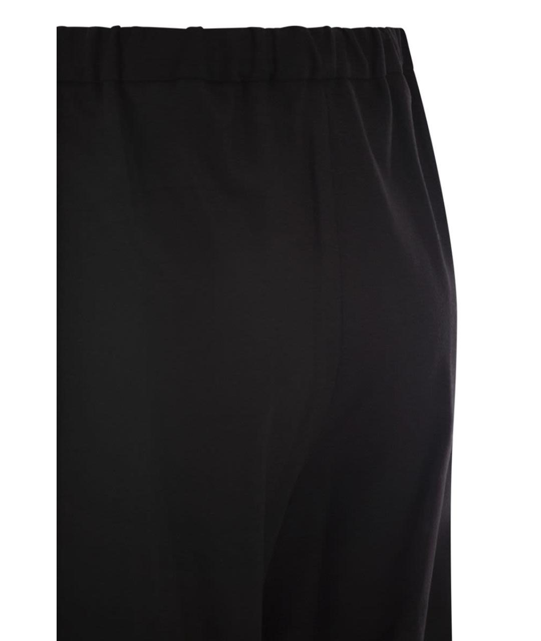 'S MAX MARA Черные шерстяные прямые брюки, фото 4