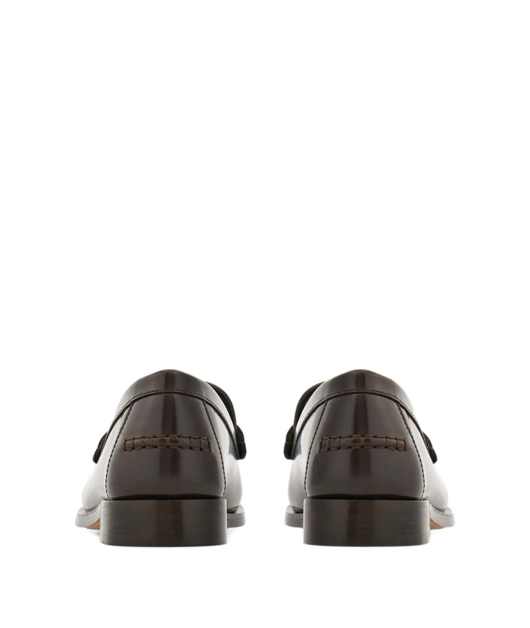 FERRAGAMO Коричневые кожаные лоферы, фото 3