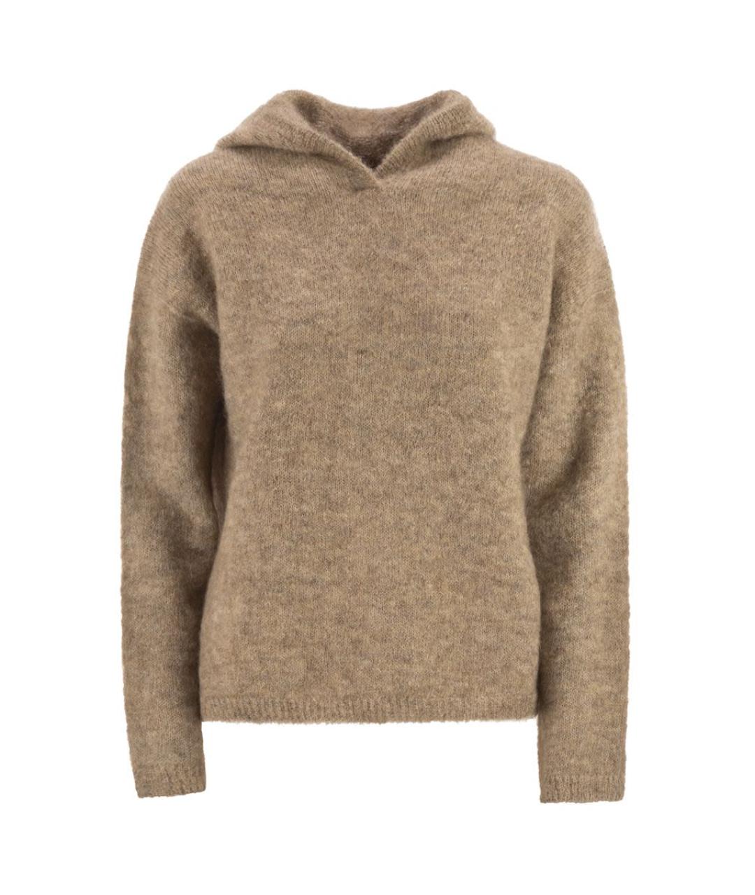 'S MAX MARA Бежевый шерстяной джемпер / свитер, фото 1