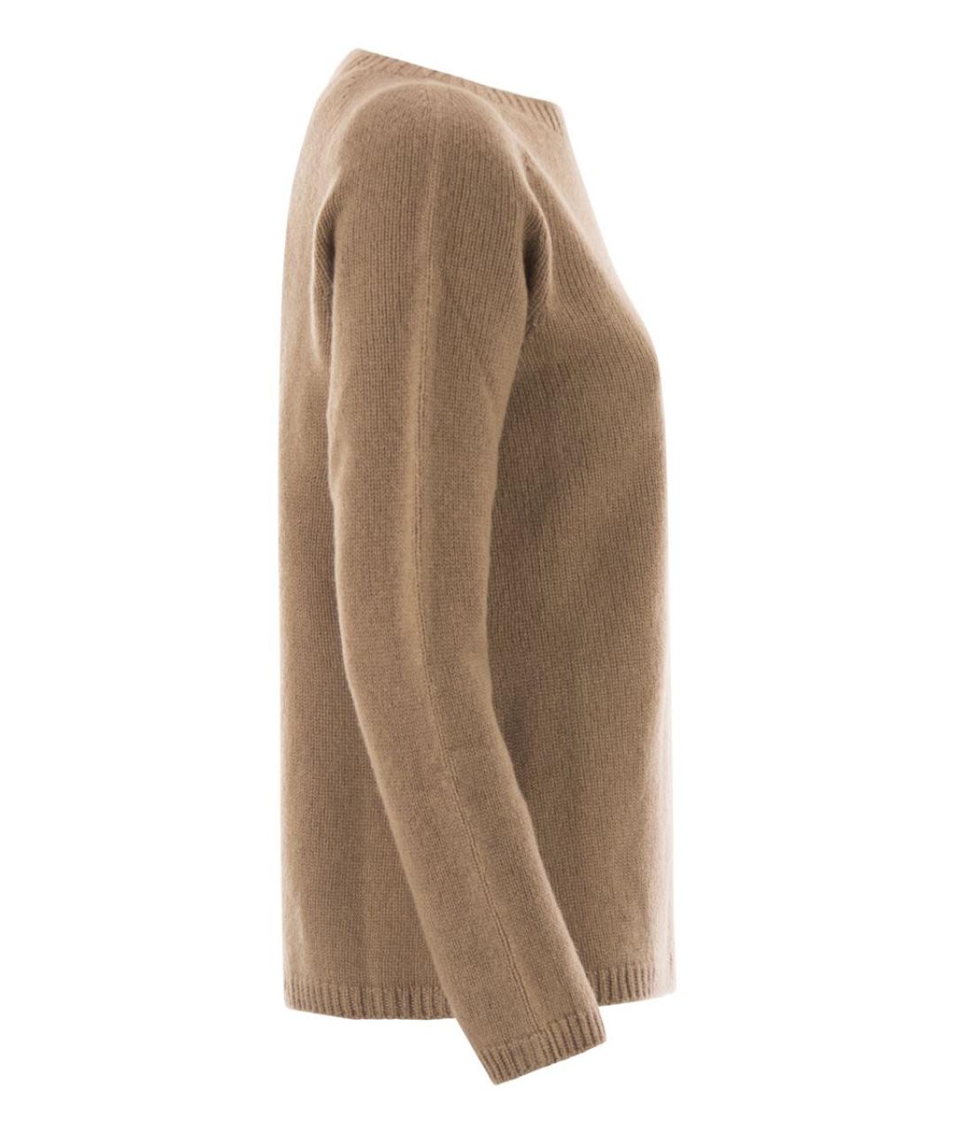 'S MAX MARA Бежевый шерстяной джемпер / свитер, фото 3