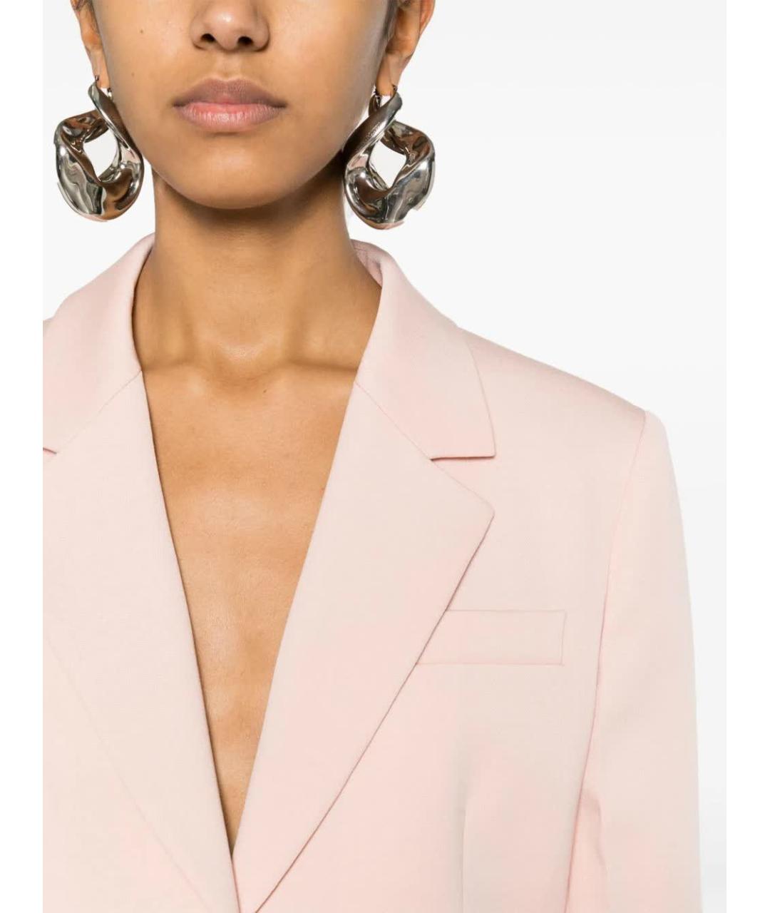 LANVIN Розовый шерстяной жакет/пиджак, фото 5