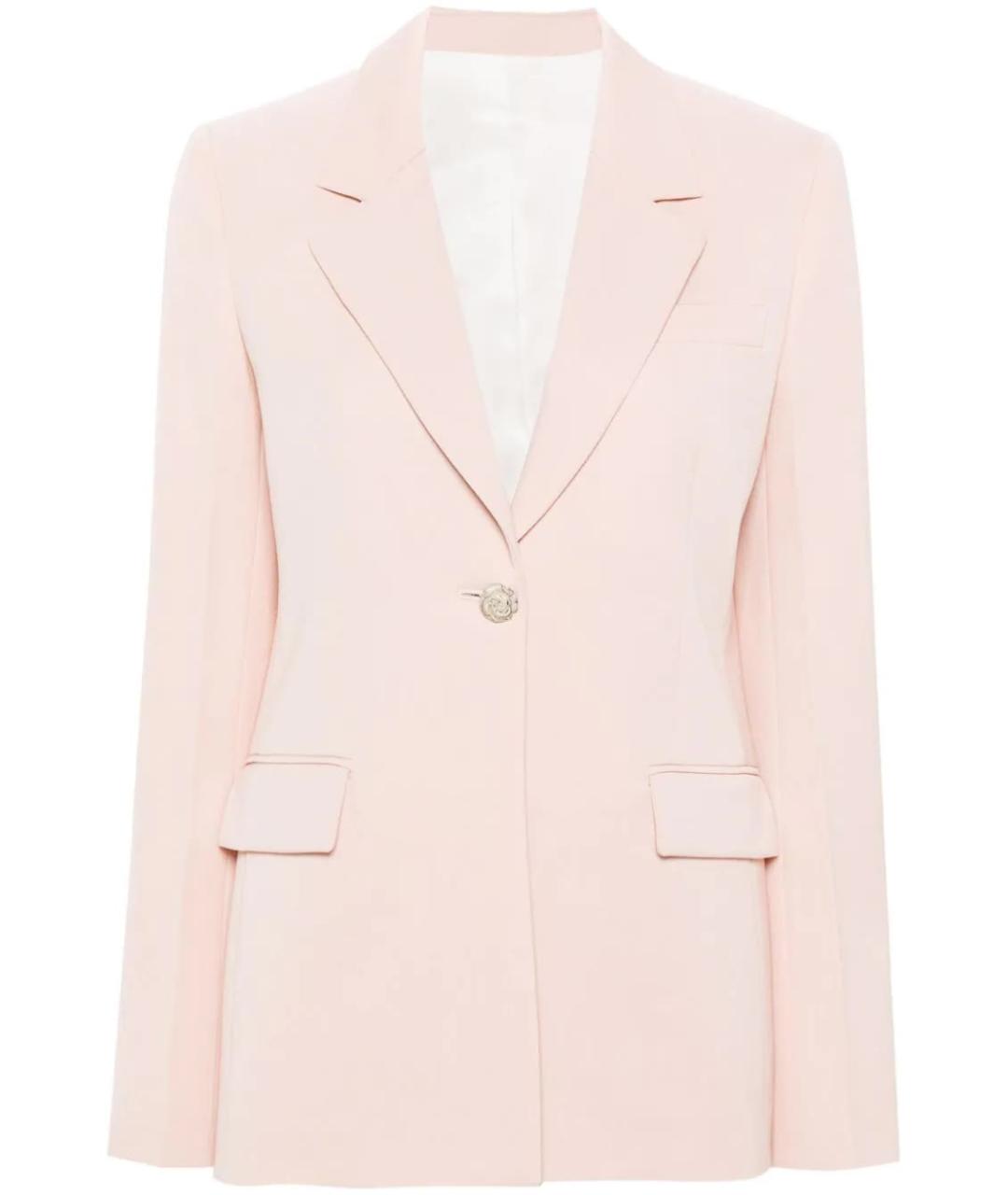 LANVIN Розовый шерстяной жакет/пиджак, фото 1