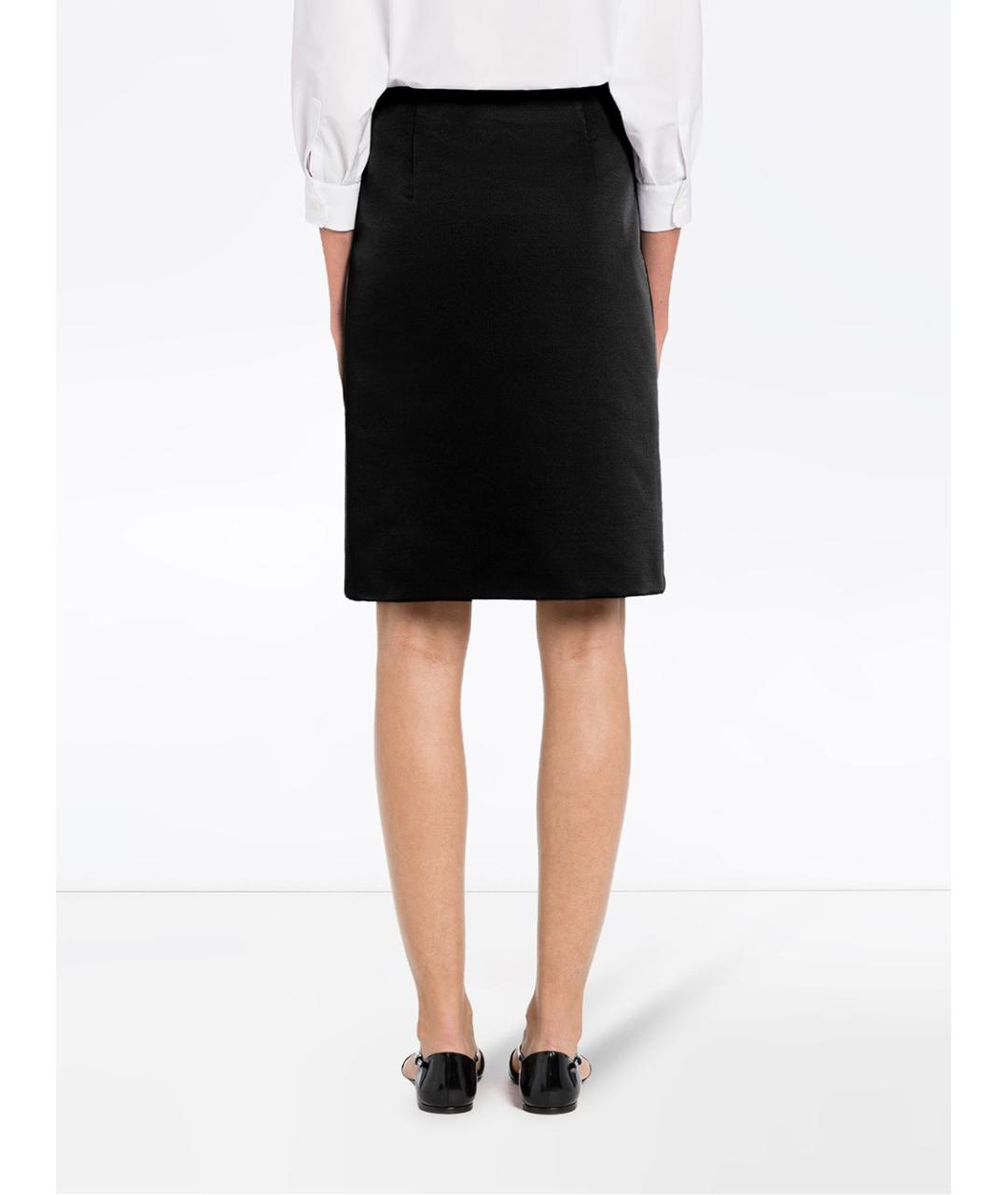 PRADA Черная юбка миди, фото 2