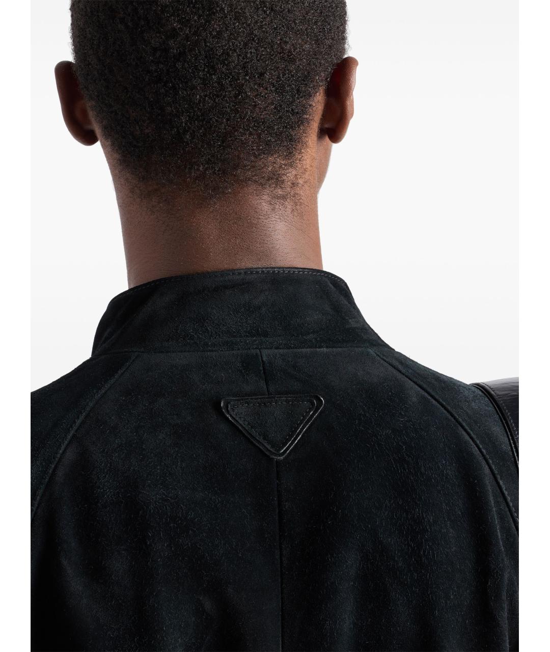 PRADA Черная замшевая куртка, фото 5