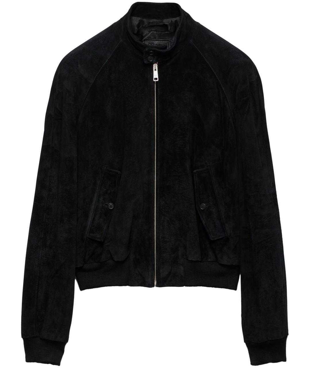 PRADA Черная замшевая куртка, фото 1