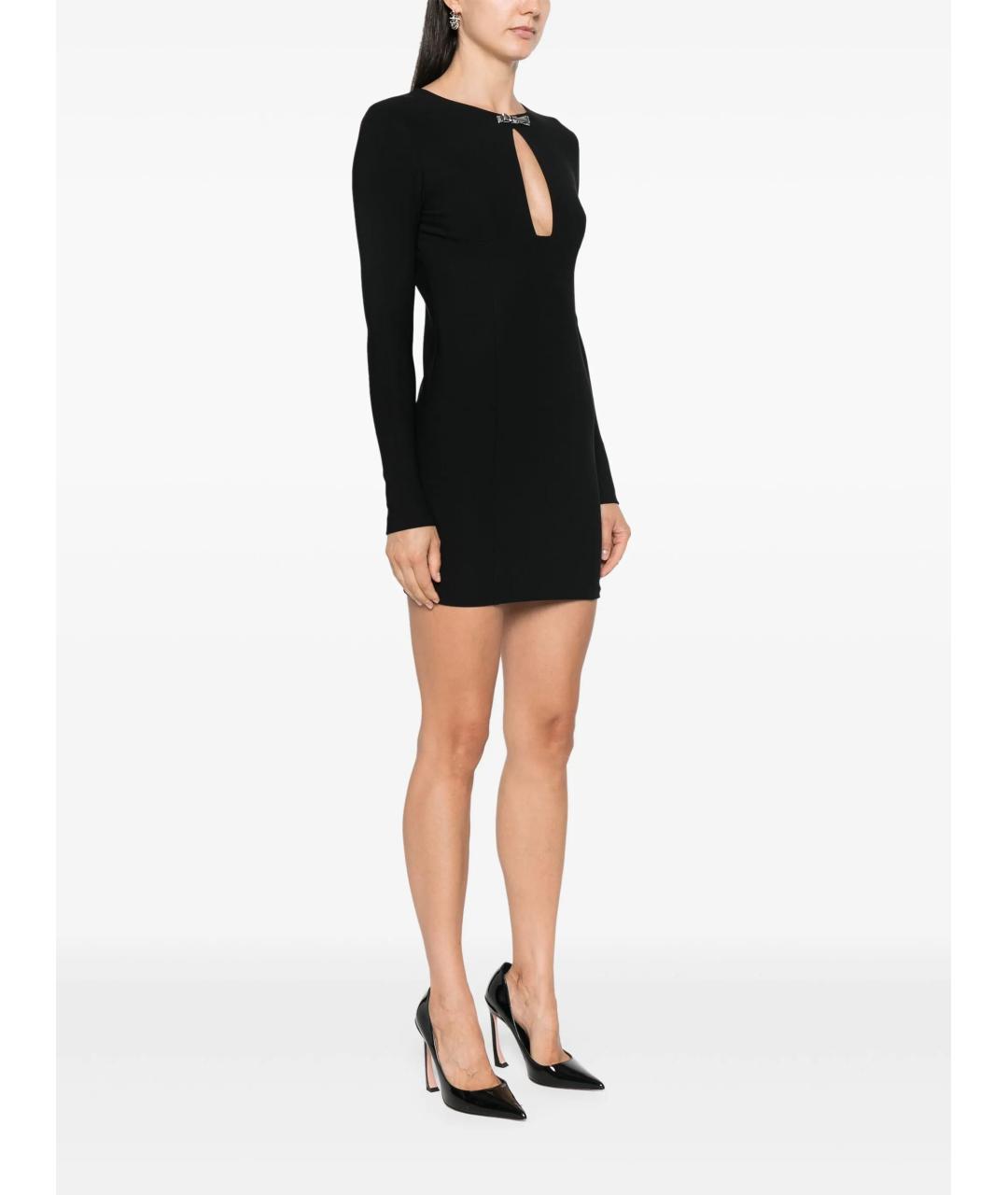 BLUMARINE Черное шерстяное повседневное платье, фото 3