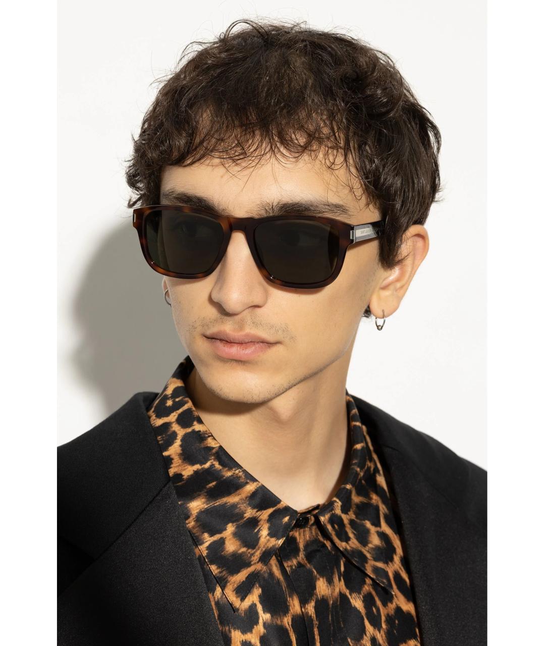 SAINT LAURENT Мульти пластиковые солнцезащитные очки, фото 2
