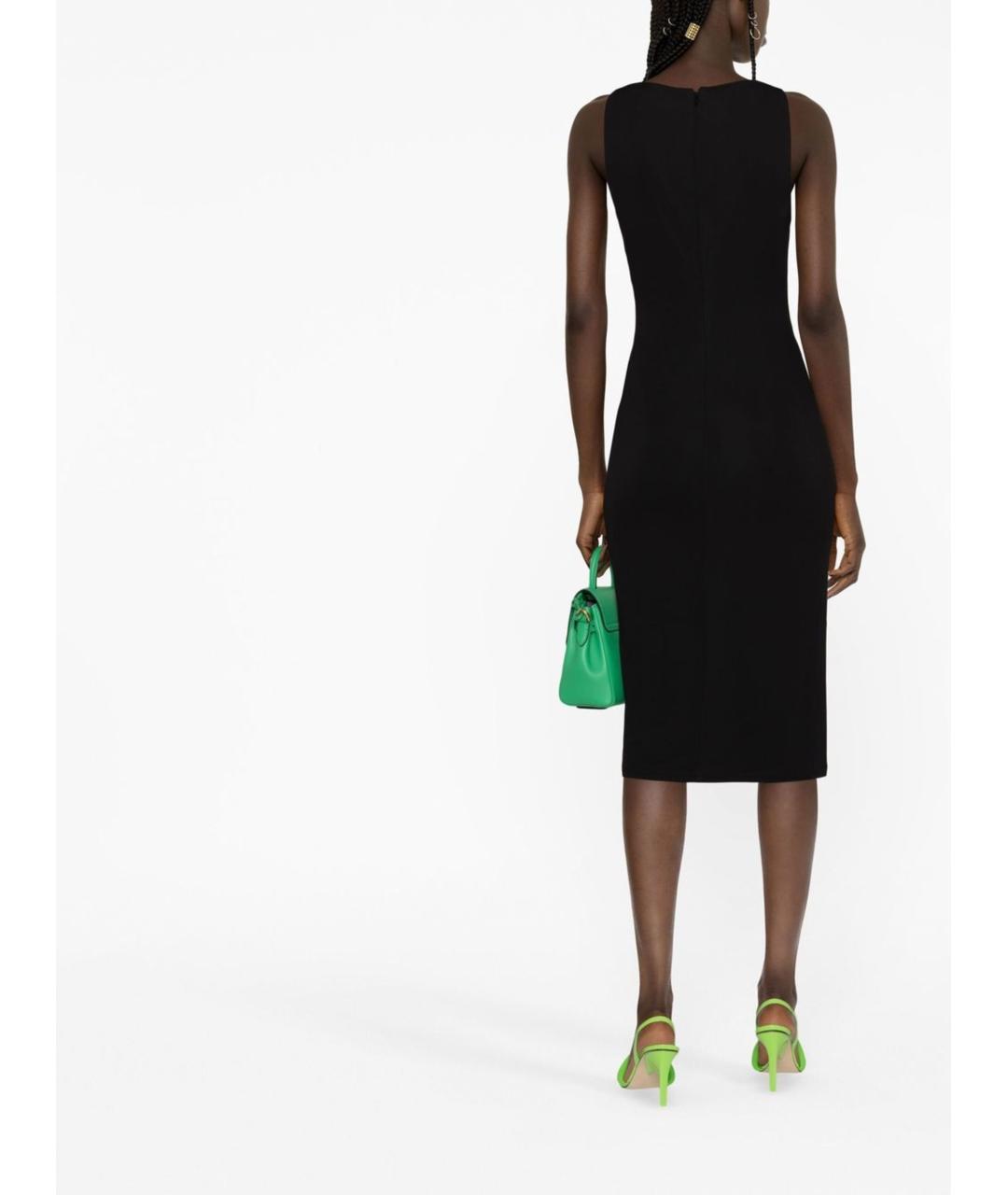 VERSACE Черное шелковое вечернее платье, фото 4