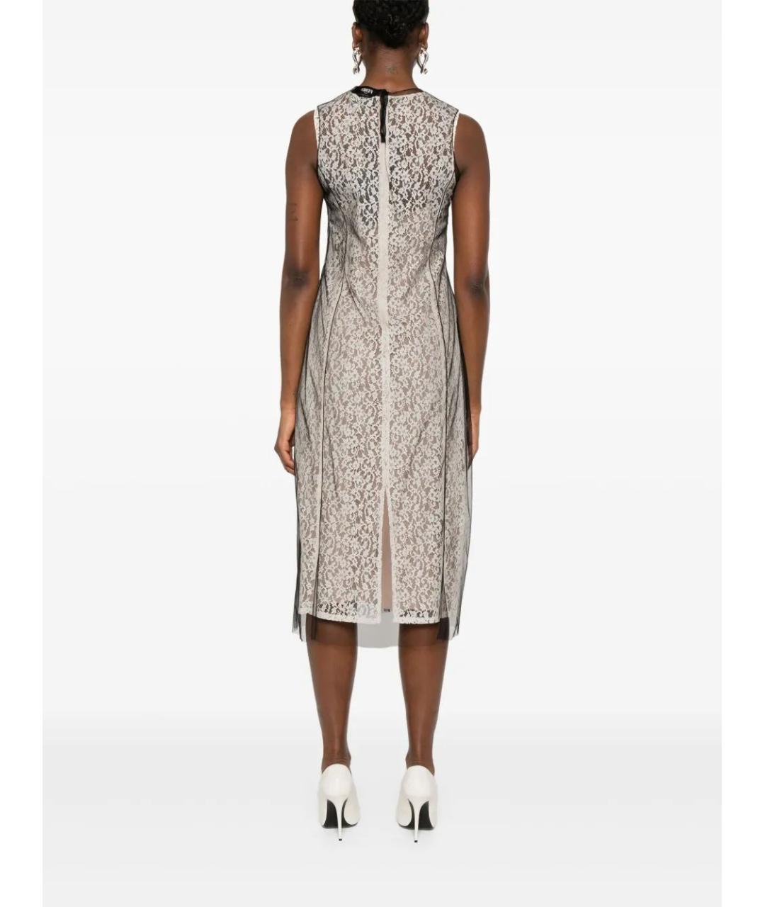FENDI Белое хлопковое повседневное платье, фото 4