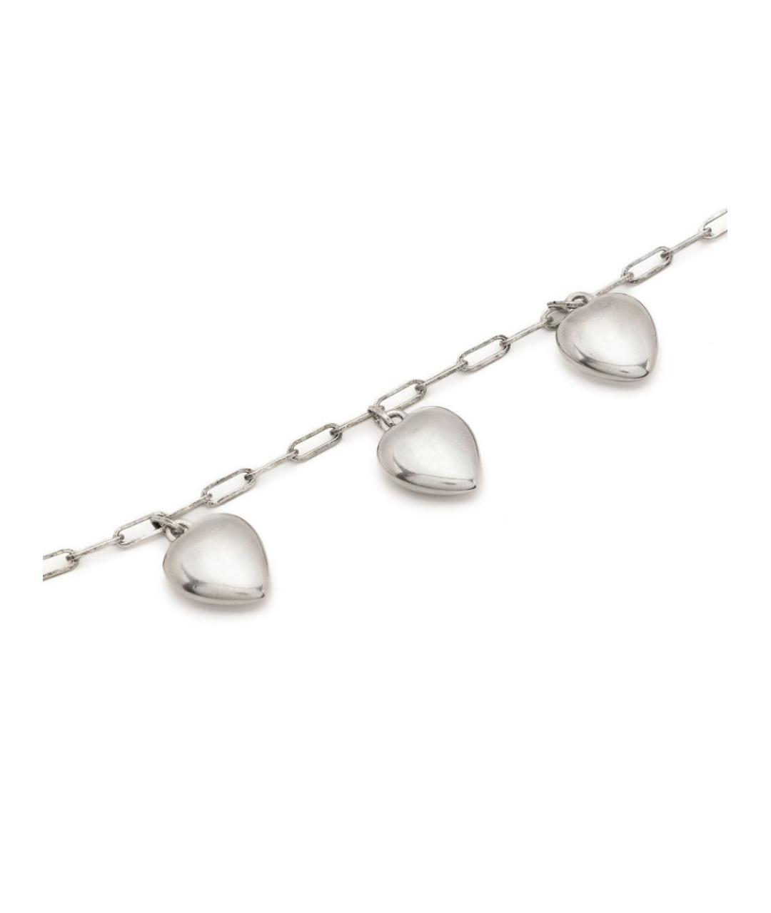 SAINT LAURENT Серый латунный браслет, фото 2