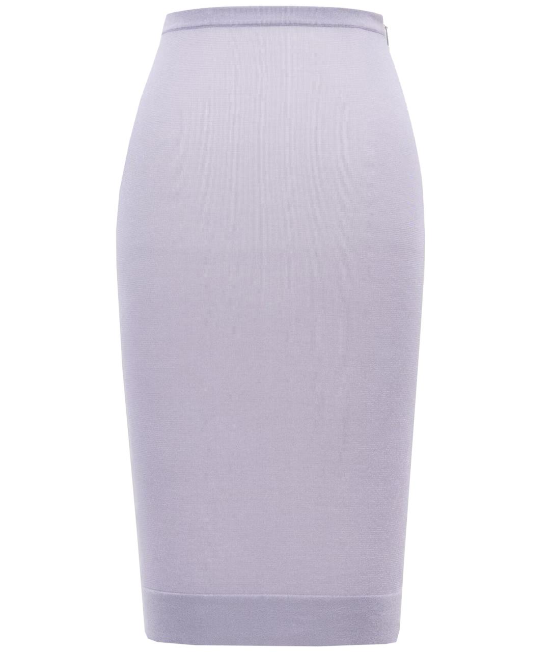 SAINT LAURENT Розовая вискозная юбка миди, фото 1