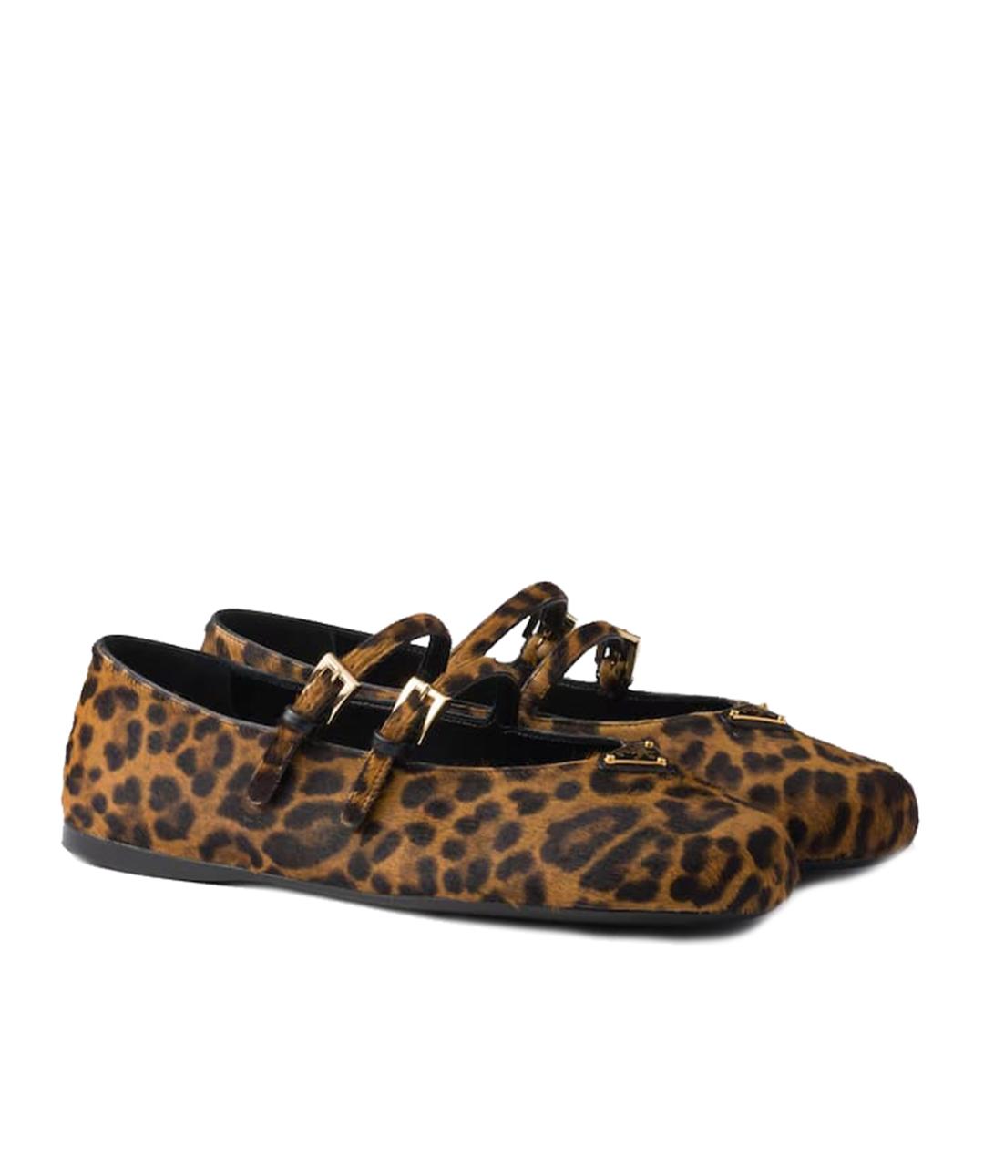 PRADA Мульти кожаные балетки, фото 2