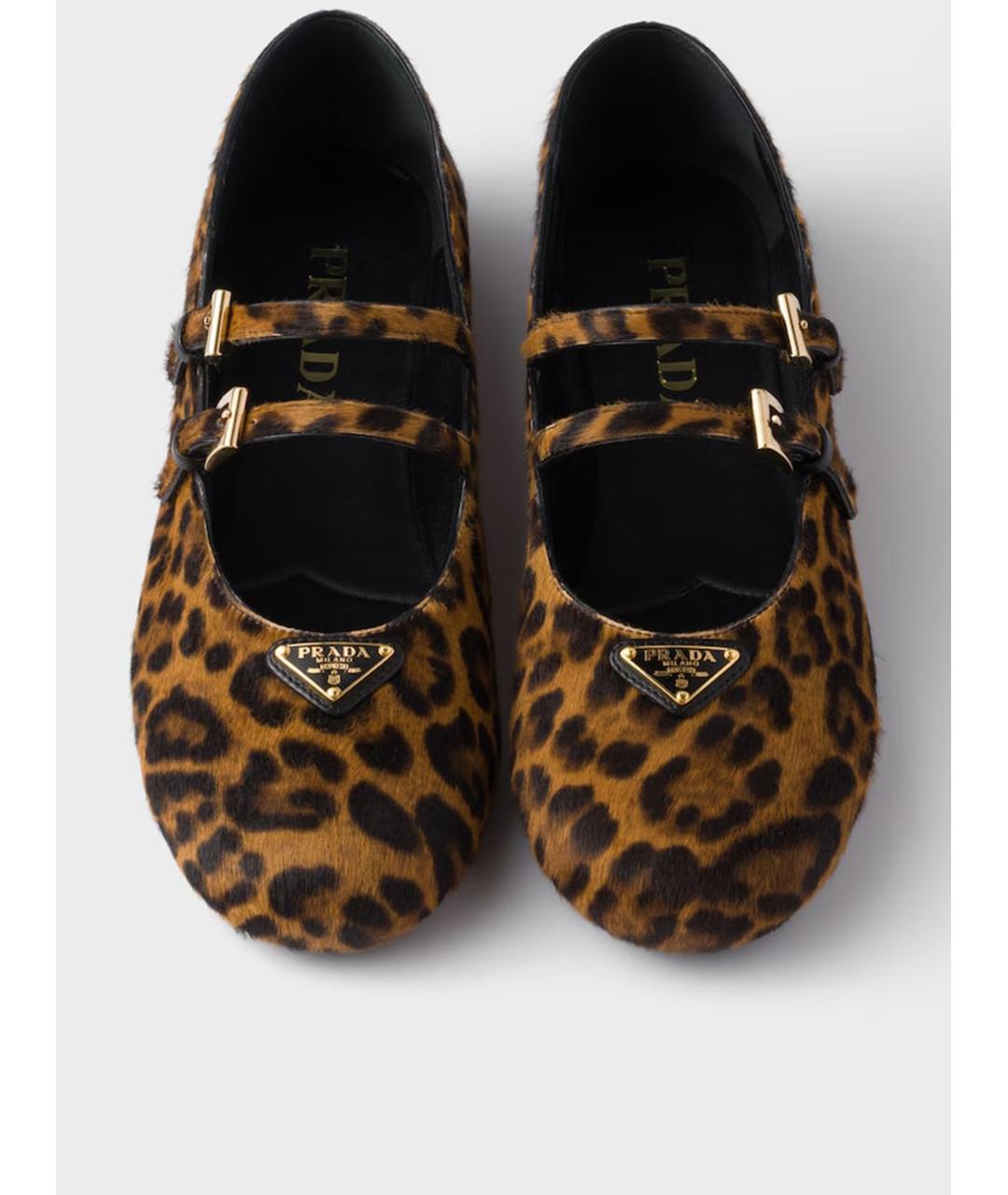 PRADA Мульти кожаные балетки, фото 3