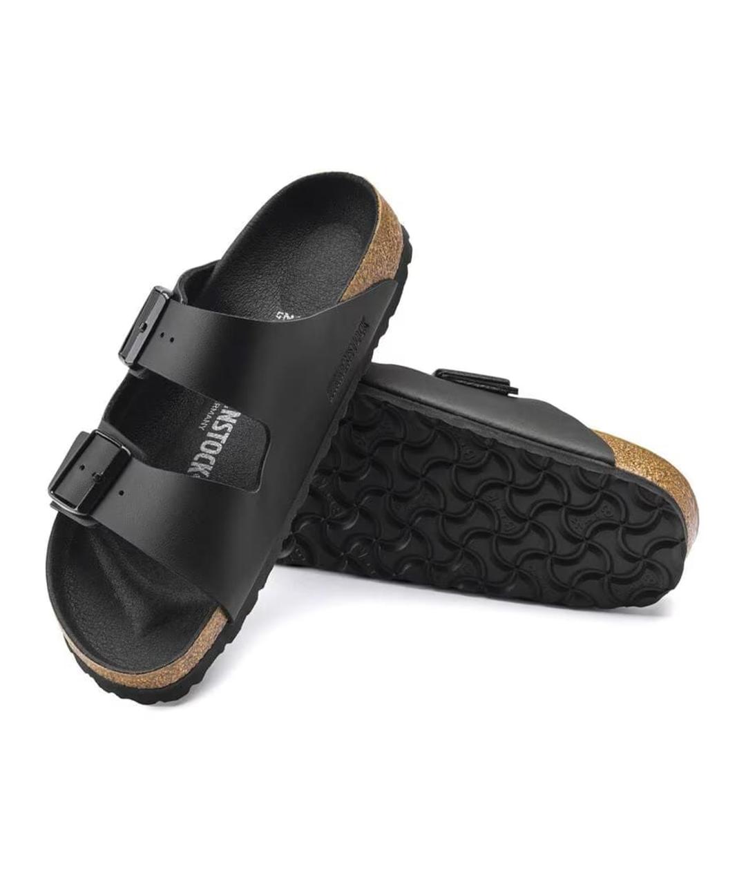 BIRKENSTOCK Черные кожаные сандалии, фото 2