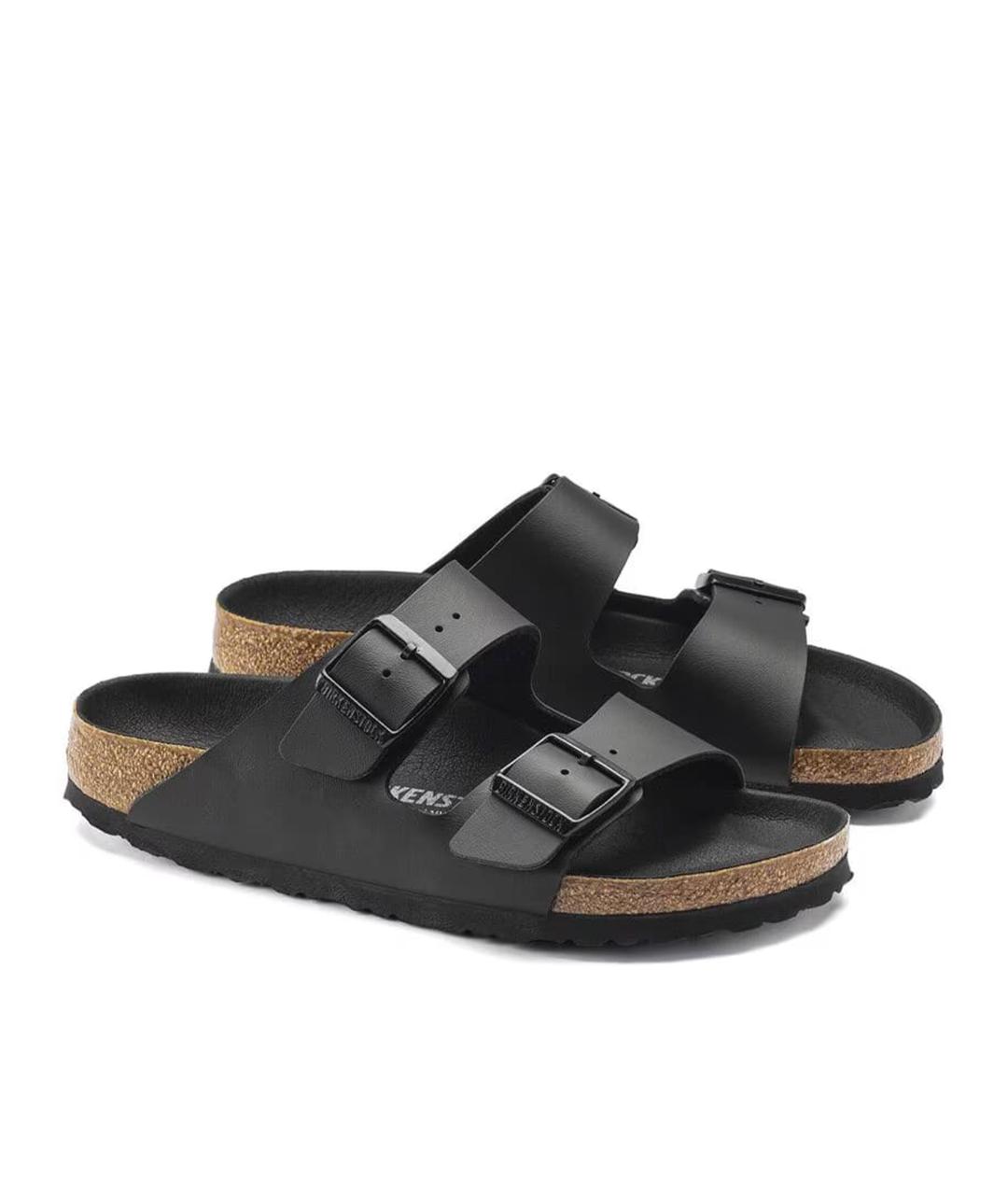 BIRKENSTOCK Черные кожаные сандалии, фото 4