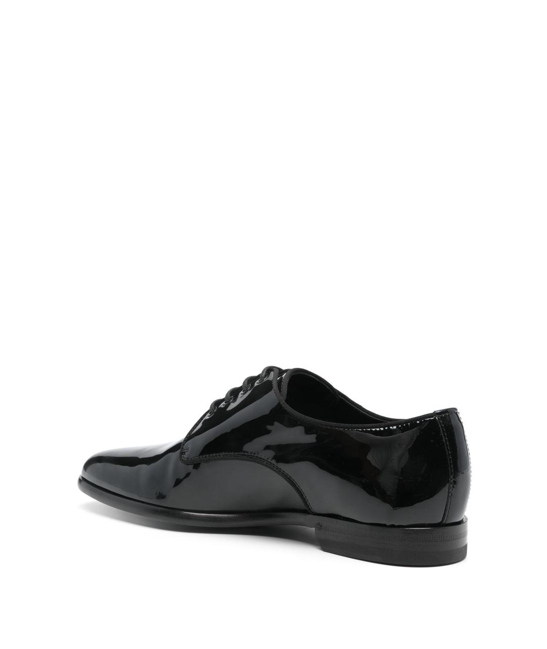 DOLCE&GABBANA Черные кожаные брогги и оксфорды, фото 3