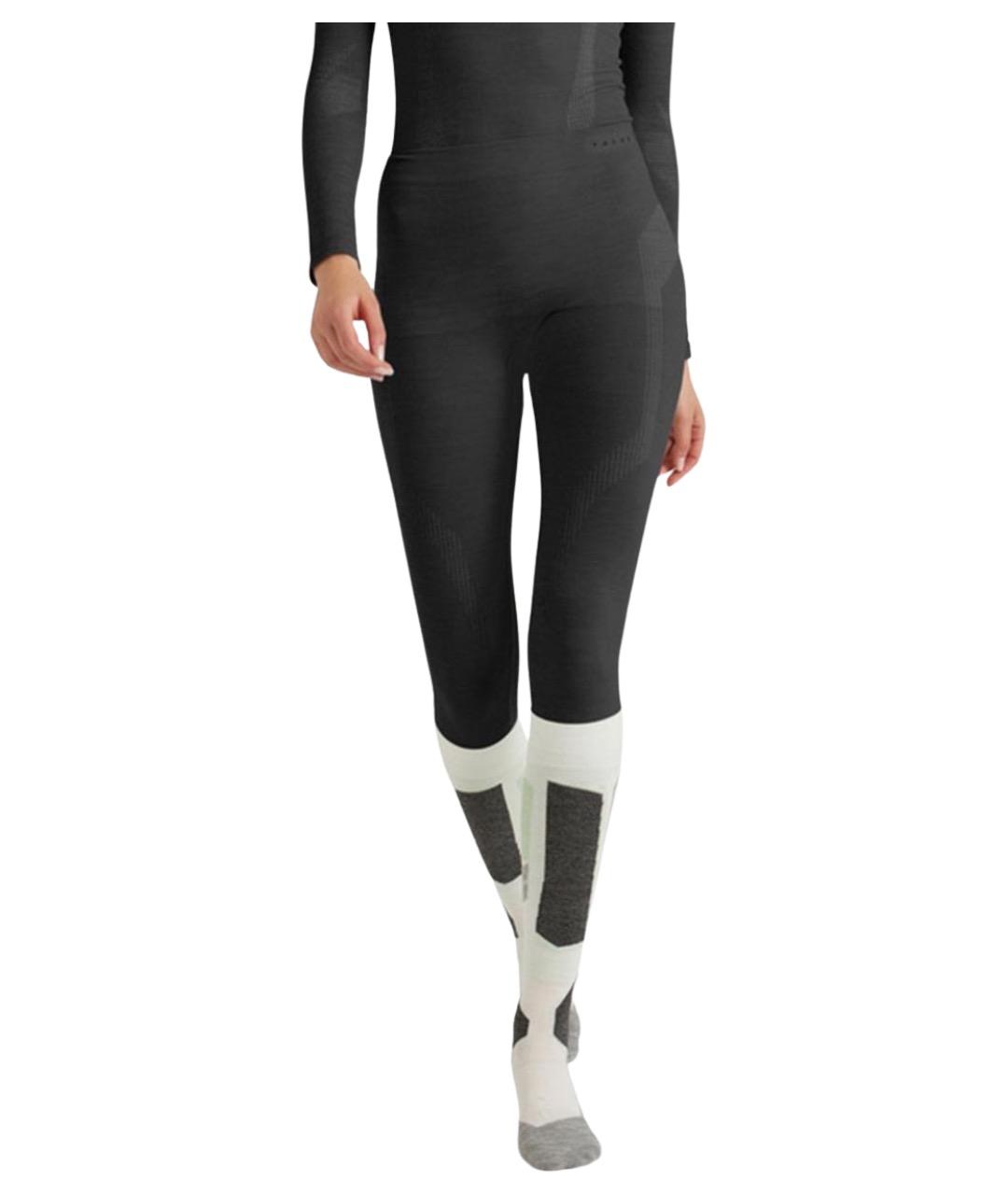 FALKE Черные шерстяные леггинсы и велосипедки, фото 2