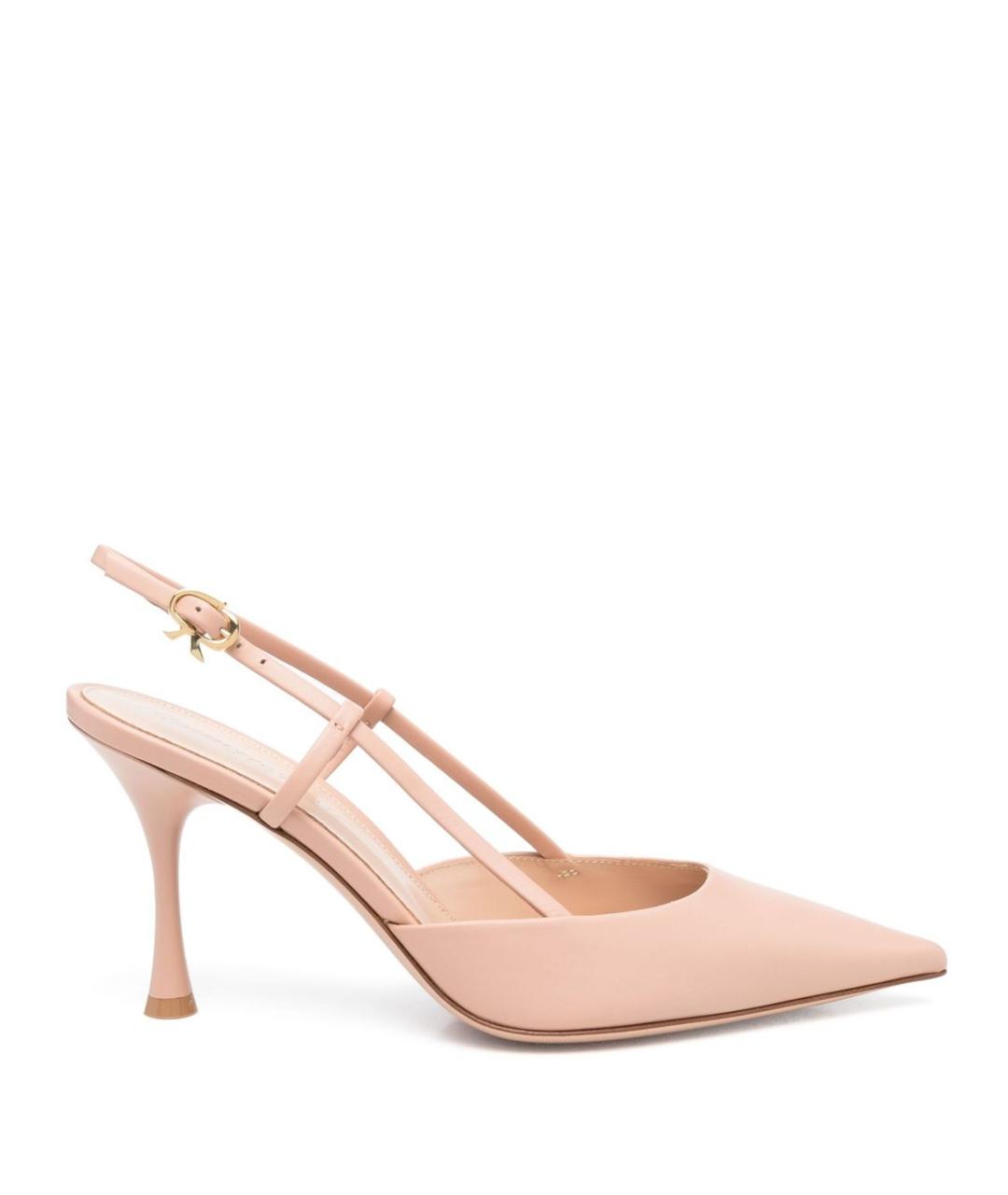 GIANVITO ROSSI Розовые кожаные туфли, фото 1