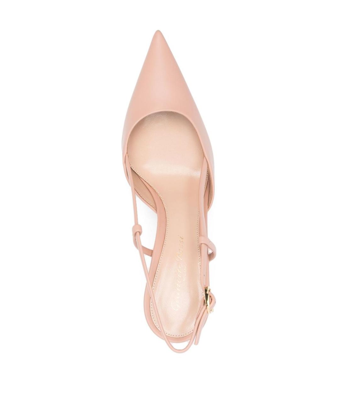 GIANVITO ROSSI Розовые кожаные туфли, фото 4