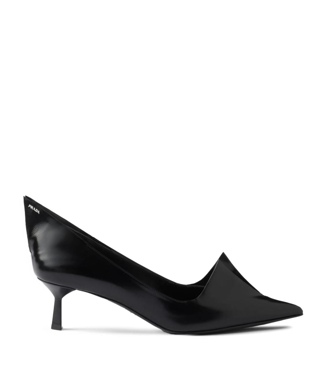 PRADA Черные кожаные туфли, фото 1