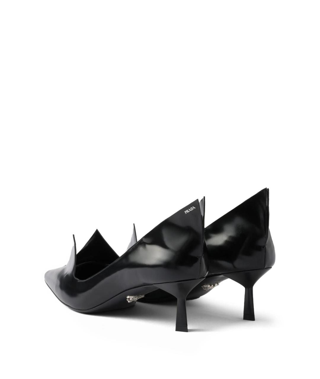 PRADA Черные кожаные туфли, фото 3