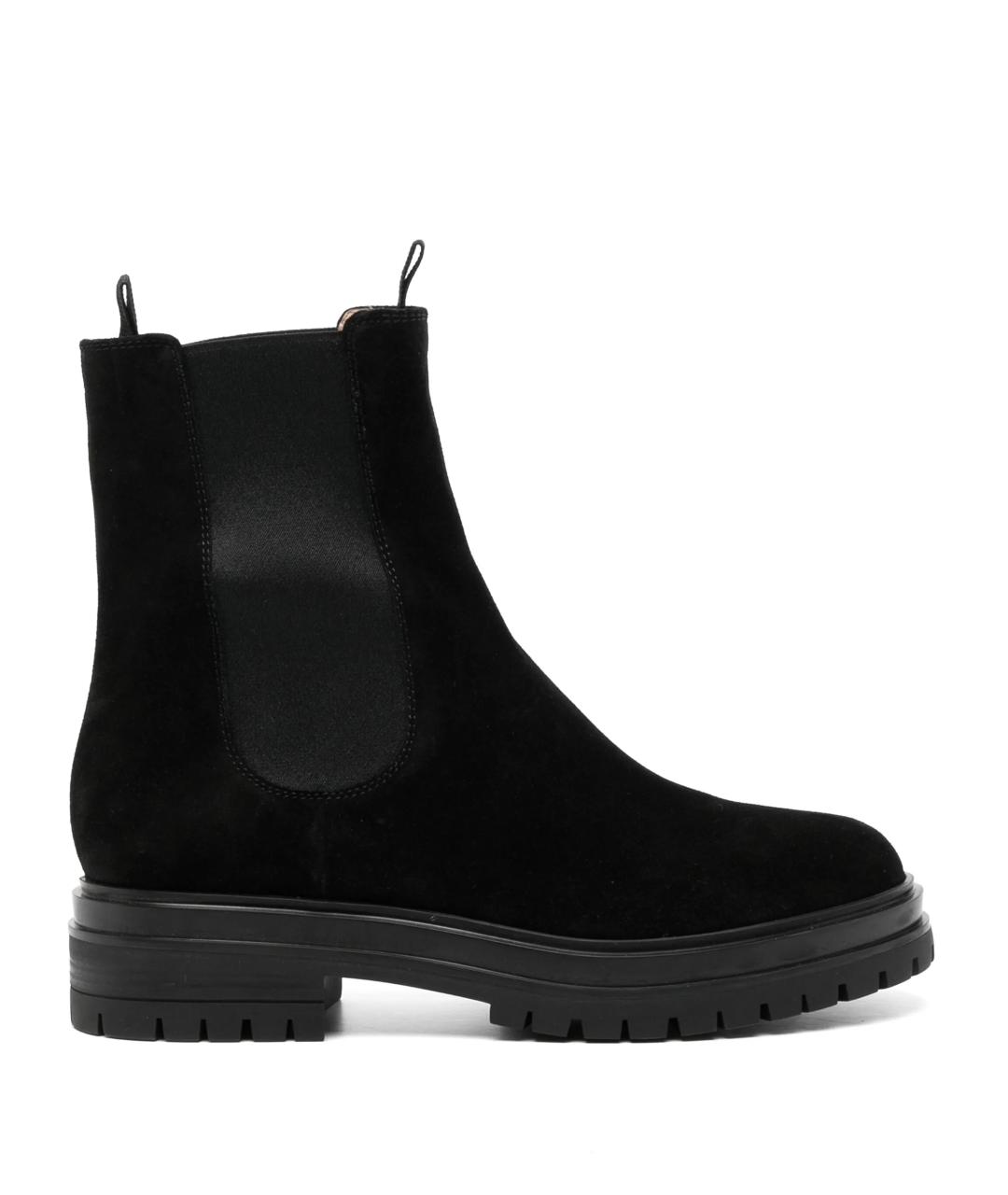 GIANVITO ROSSI Черные замшевые ботинки, фото 1
