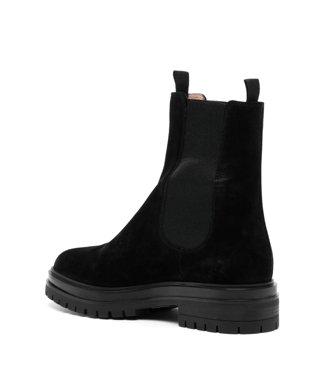 GIANVITO ROSSI Черные замшевые ботинки, фото 3