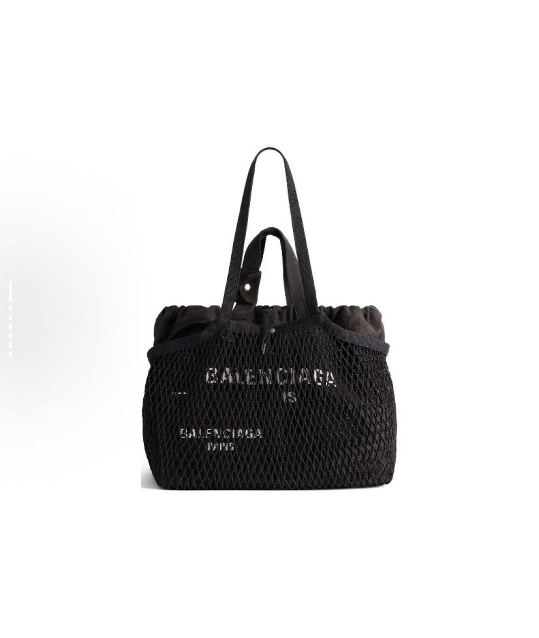 BALENCIAGA Черная синтетическая дорожная/спортивная сумка, фото 1