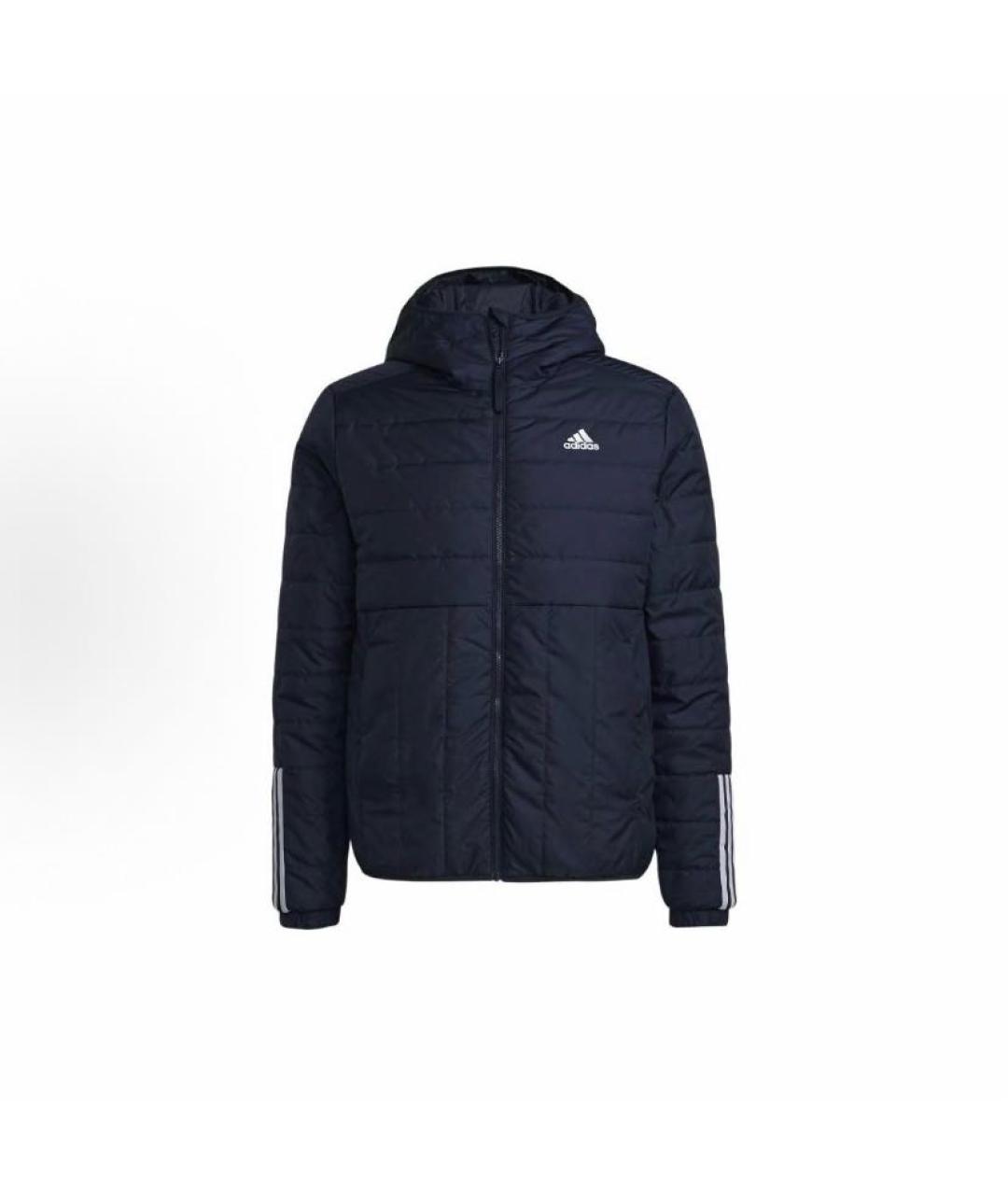 ADIDAS Темно-синяя полиэстеровая куртка, фото 6