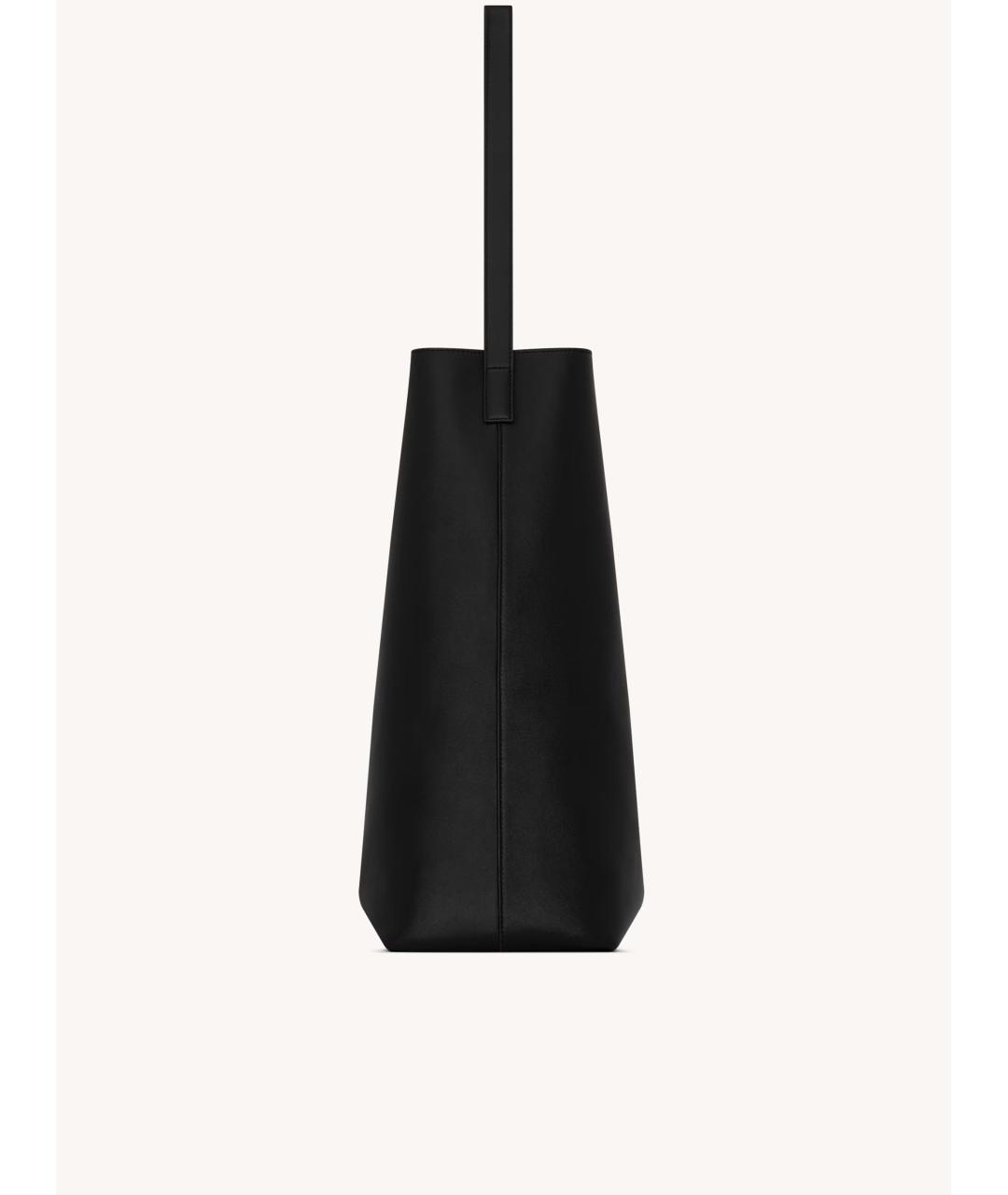 SAINT LAURENT Черная кожаная сумка на плечо, фото 3