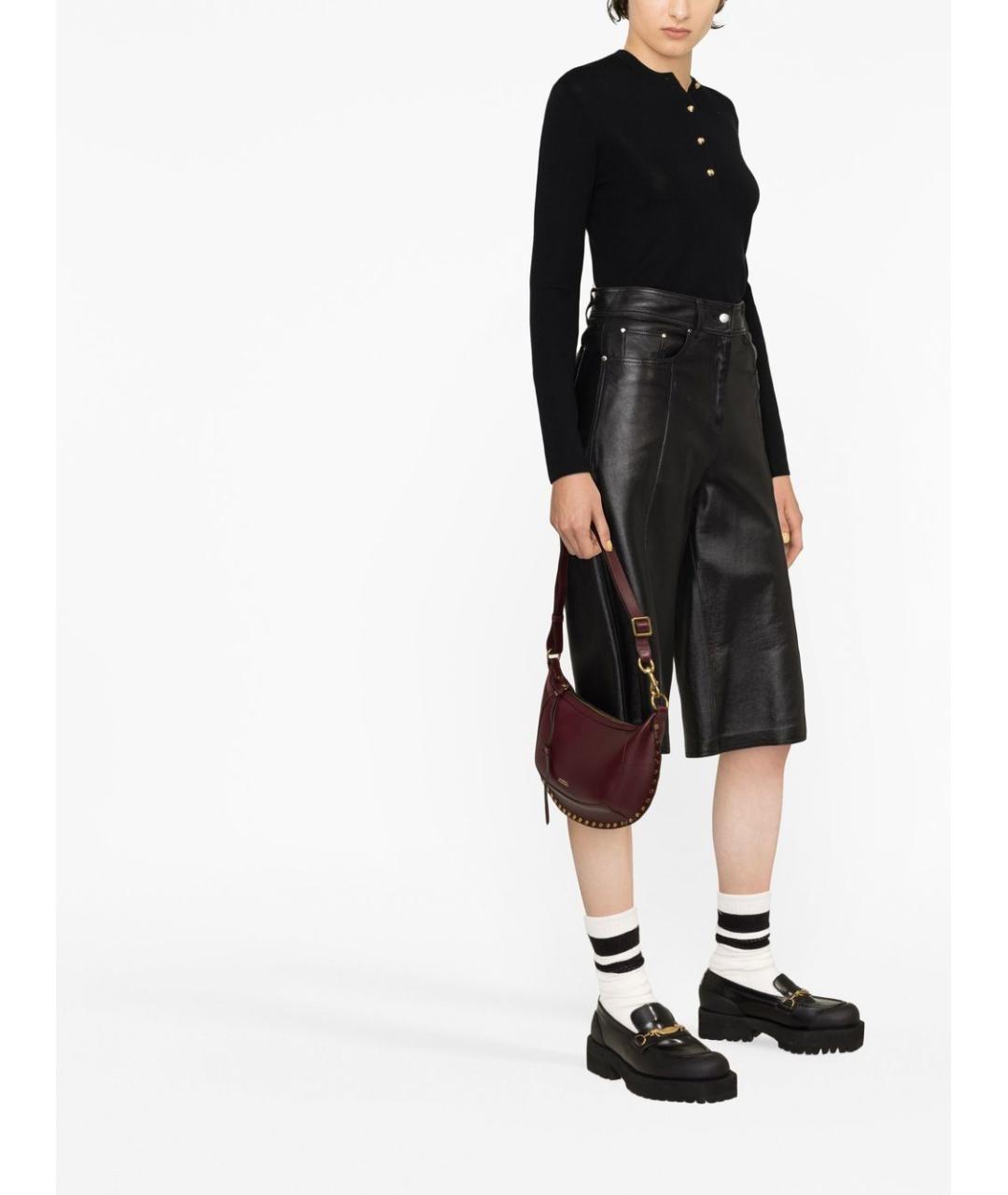 GUCCI Черный кожаный джемпер / свитер, фото 3