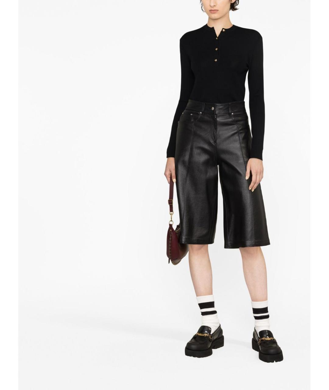 GUCCI Черный кожаный джемпер / свитер, фото 4