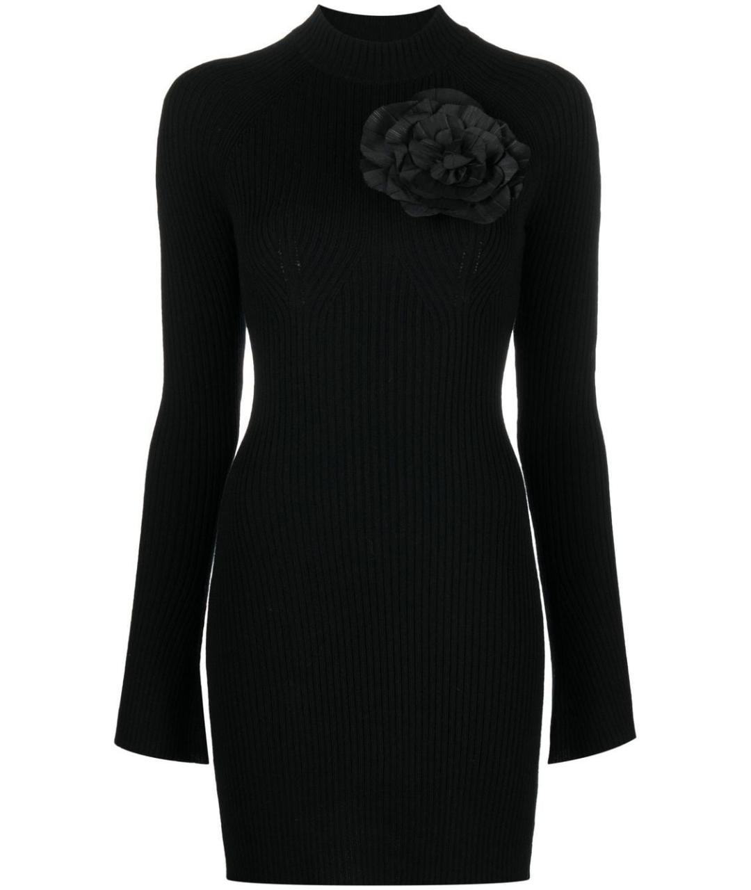BLUMARINE Черное шерстяное повседневное платье, фото 1