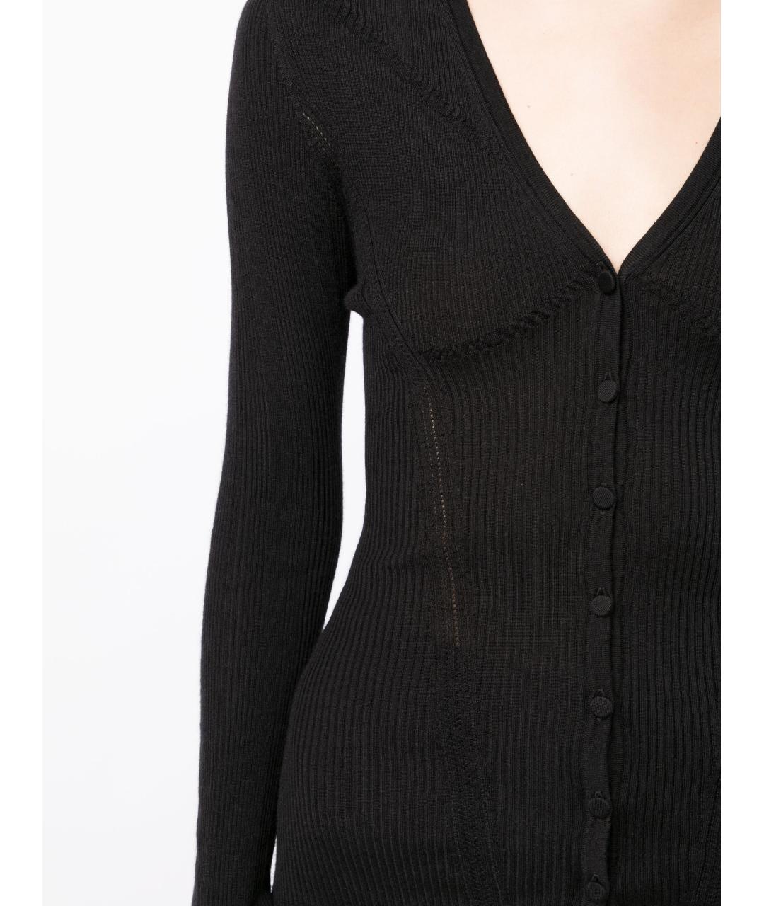 LANVIN Черный шерстяной кардиган, фото 4