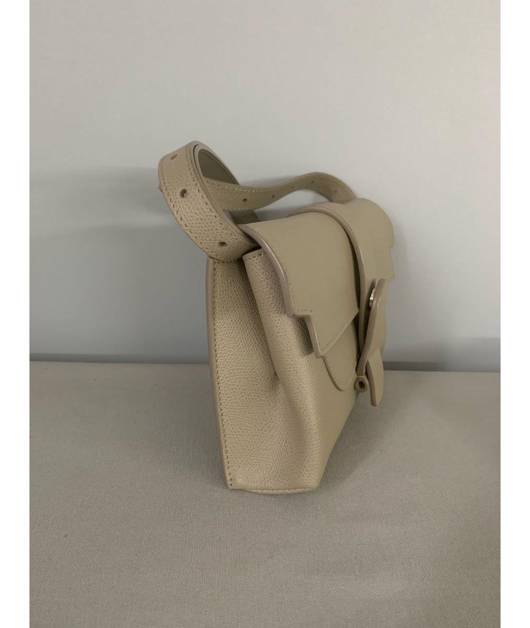 SENREVE Бежевая кожаная сумка через плечо, фото 2