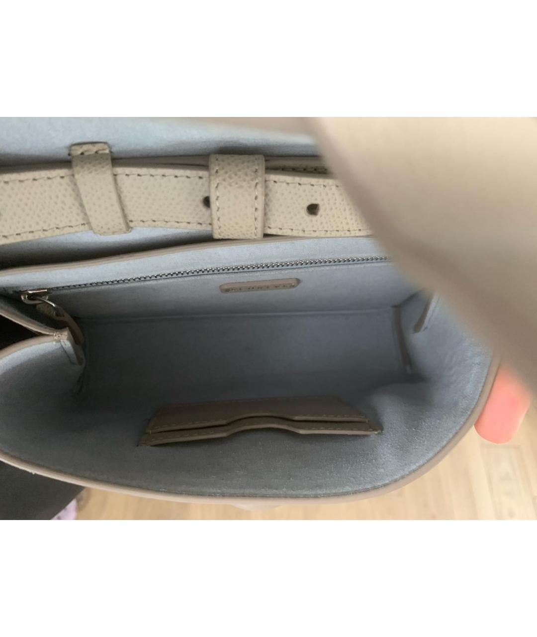 SENREVE Бежевая кожаная сумка через плечо, фото 4