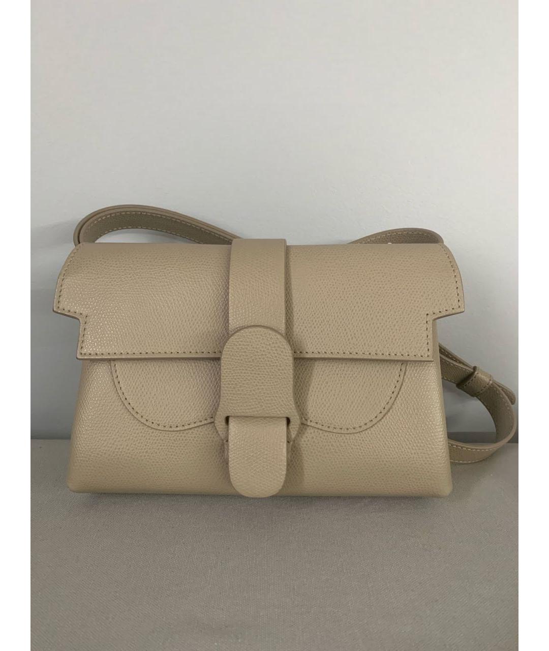 SENREVE Бежевая кожаная сумка через плечо, фото 5
