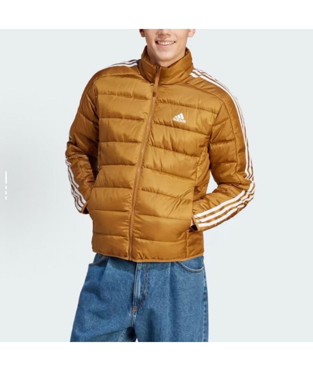 ADIDAS Горчичная полиэстеровая куртка, фото 3