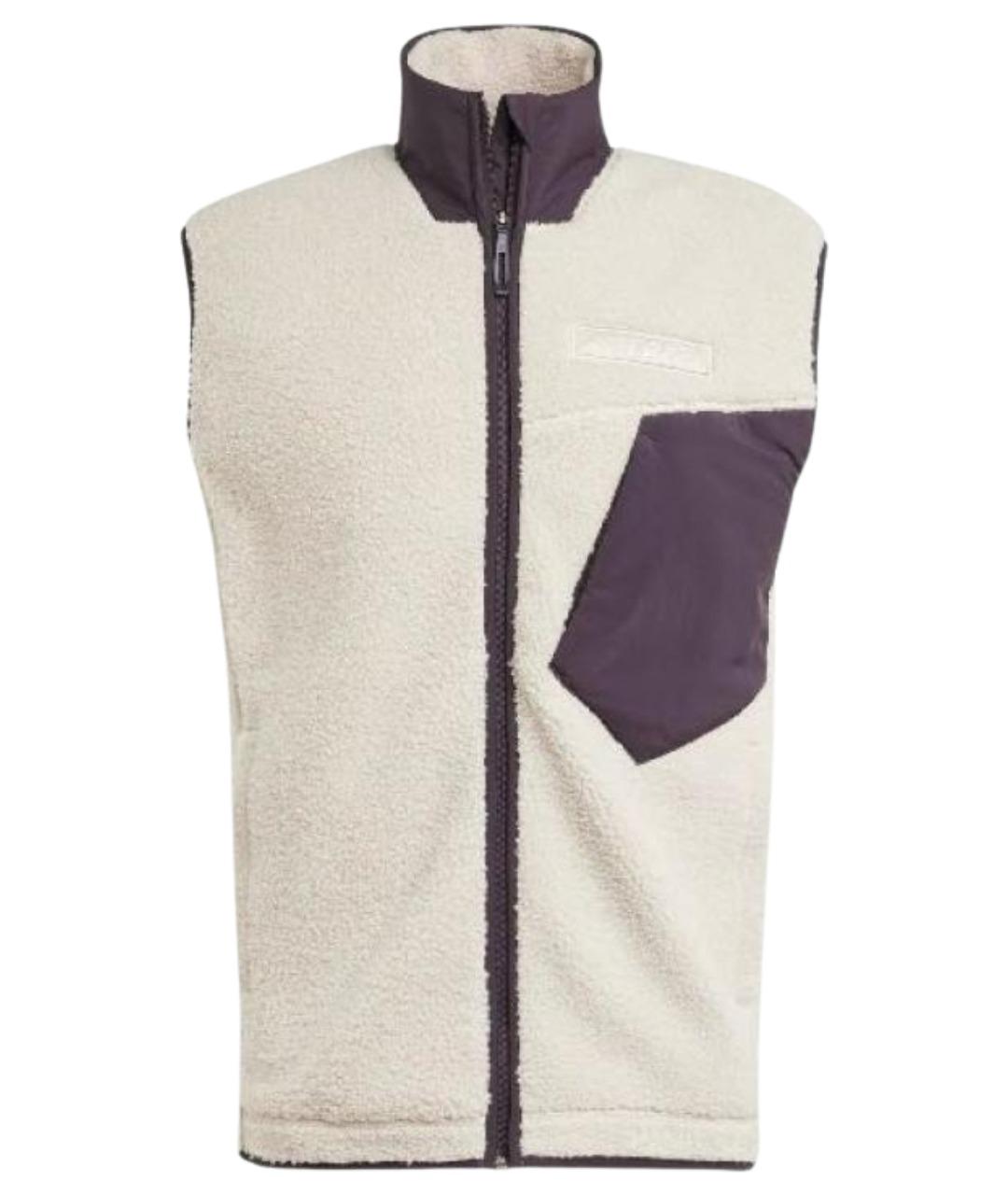 ADIDAS Бежевый полиэстеровый жилет, фото 1