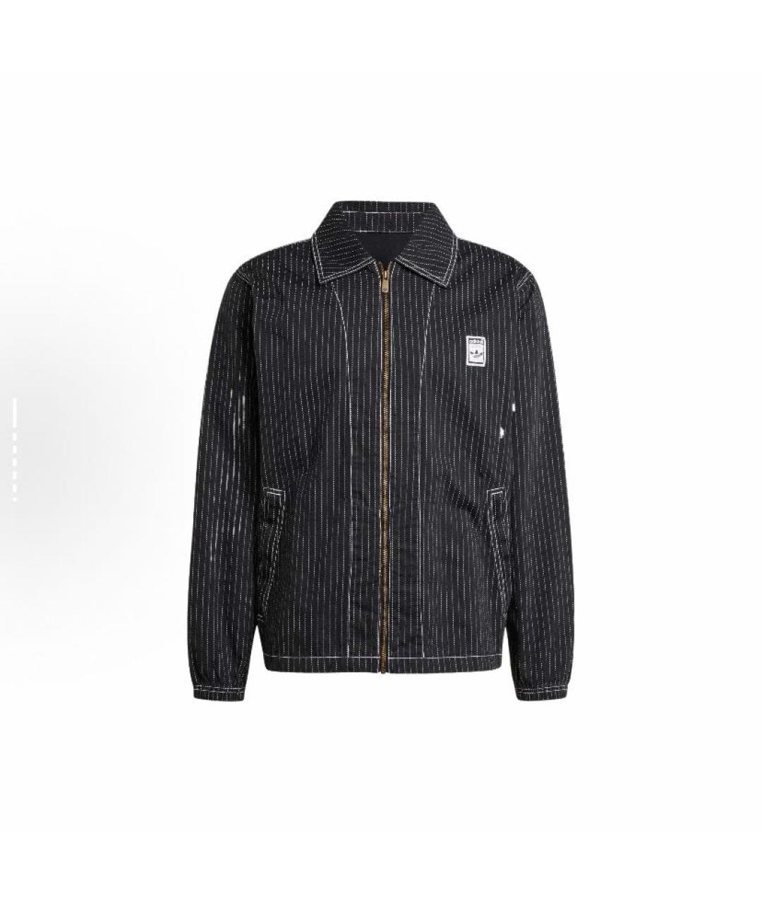 ADIDAS Черная хлопковая куртка, фото 5