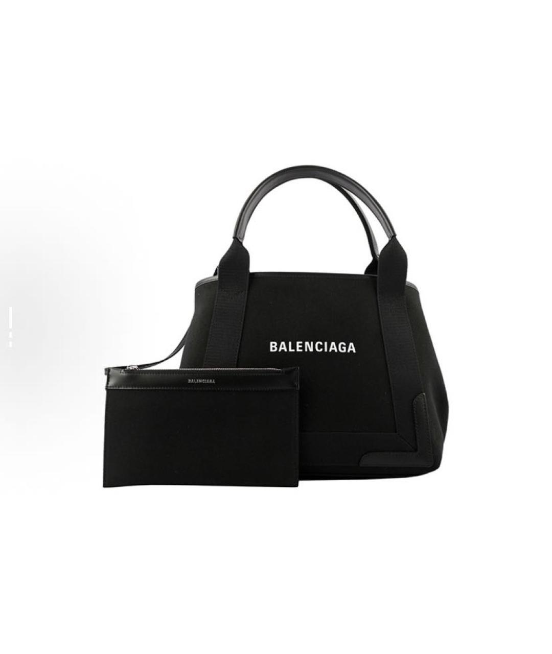 BALENCIAGA Черная синтетическая сумка с короткими ручками, фото 1